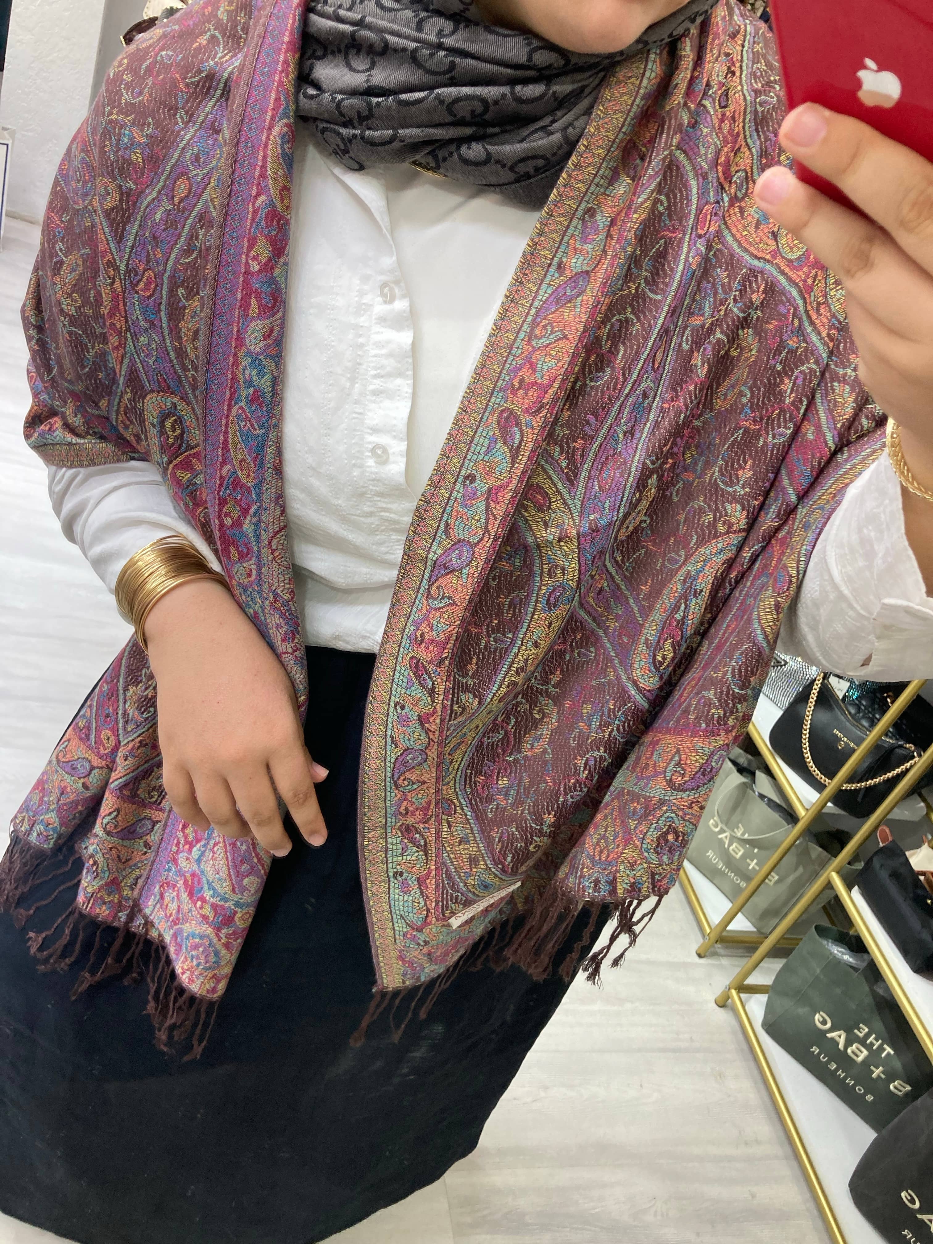 %100 Pashmina Omuz Şalı