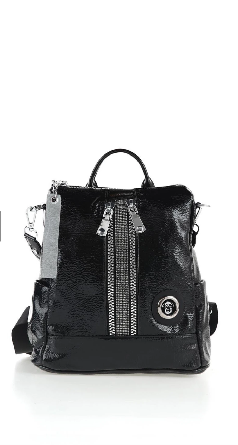 Rugan Deri Çift Askılı Kadın Sırt Çanta