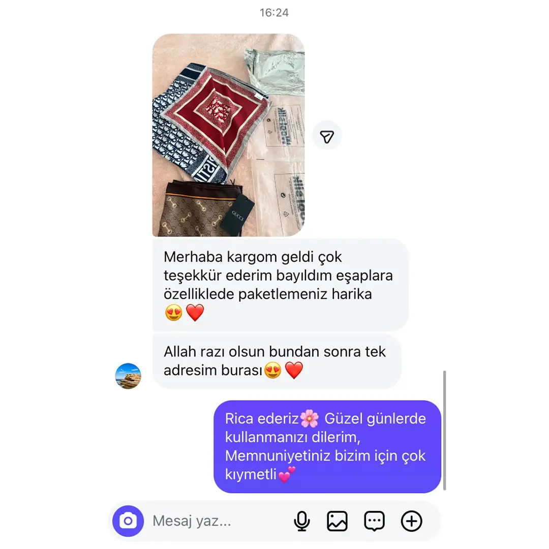 Eşarp ve şal müşteri memnuniyeti 17