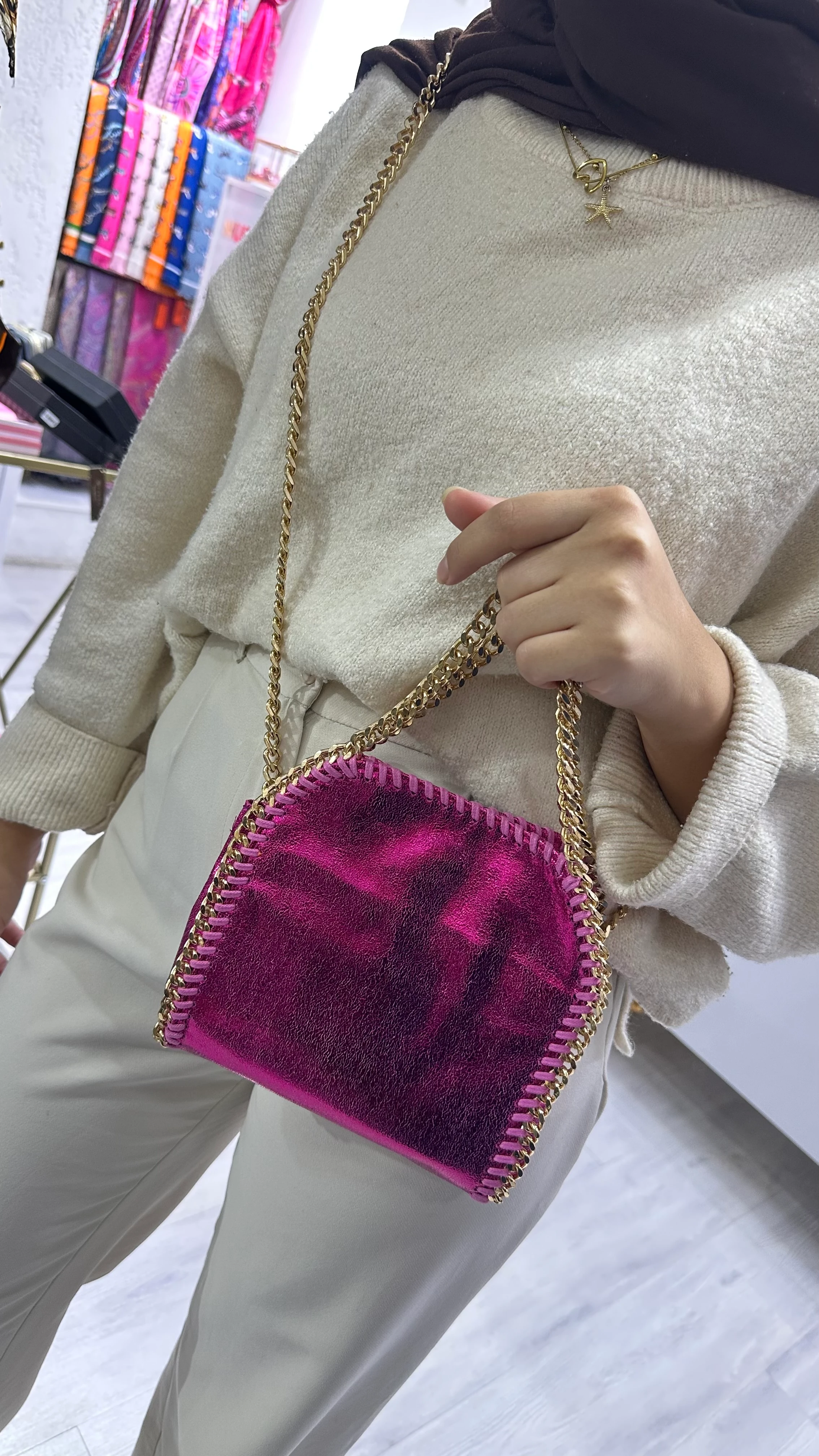 STLLA A+ Kalite Çanta Fuşya 