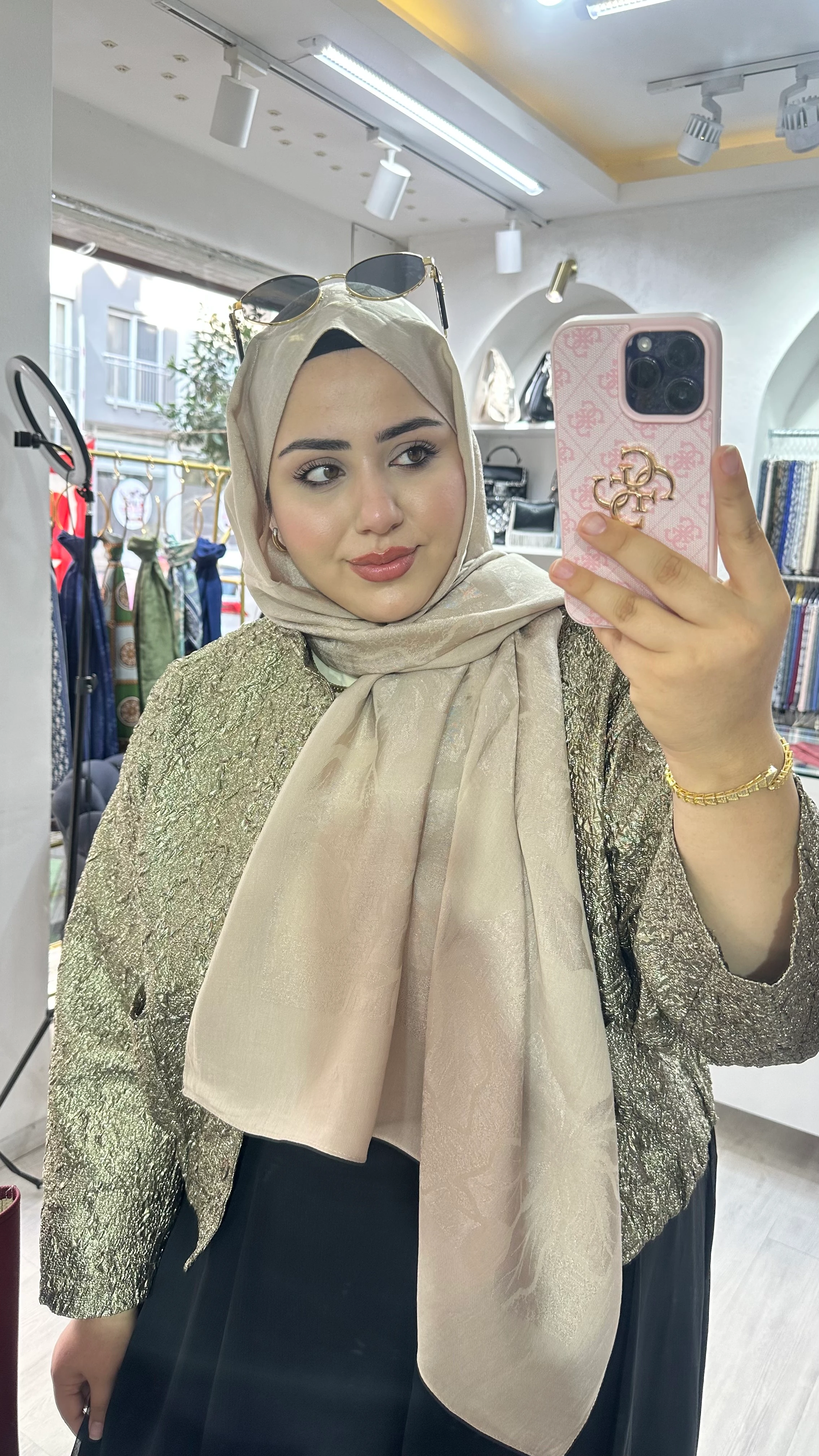 Noura Naia Pamuk Adel Şal Kum Beji 