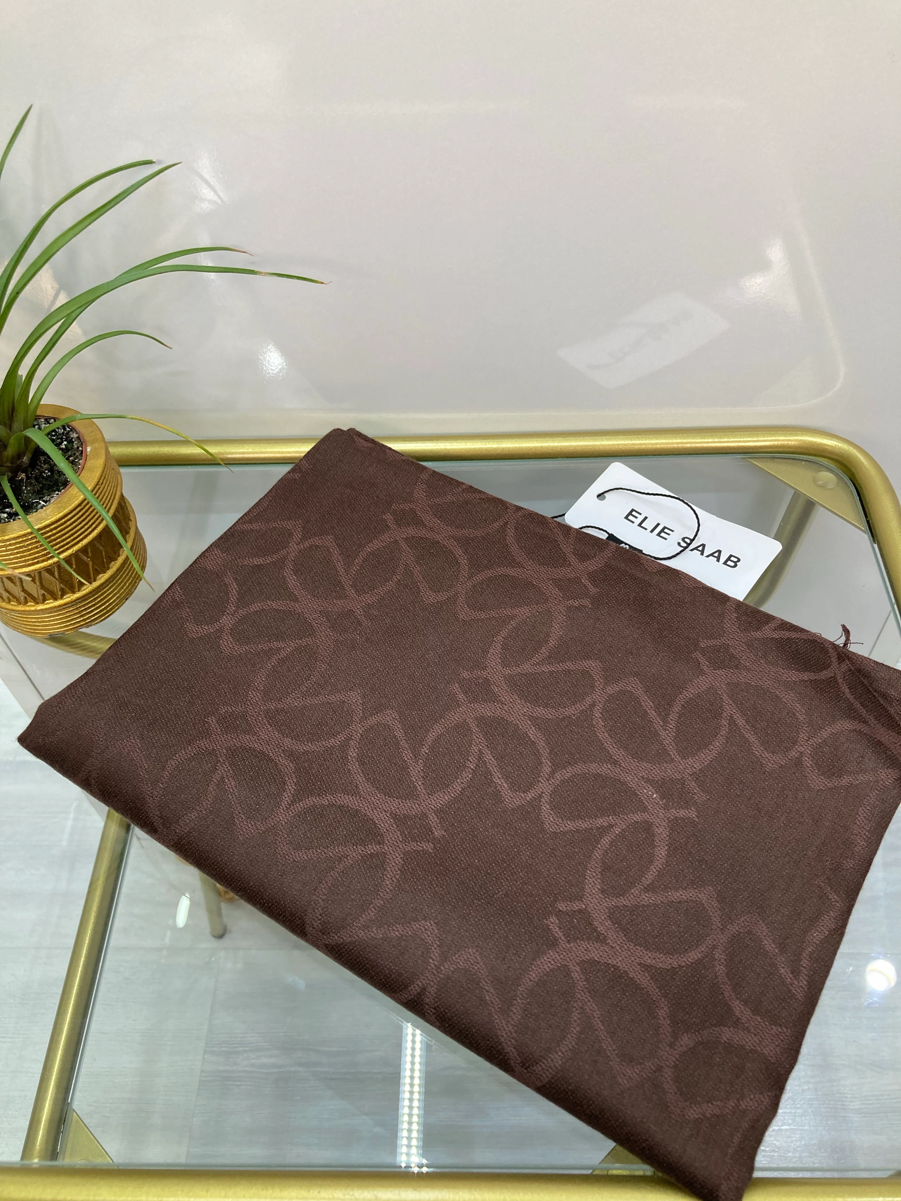 Elies Kaşmir İpek Şal Acı Kahve