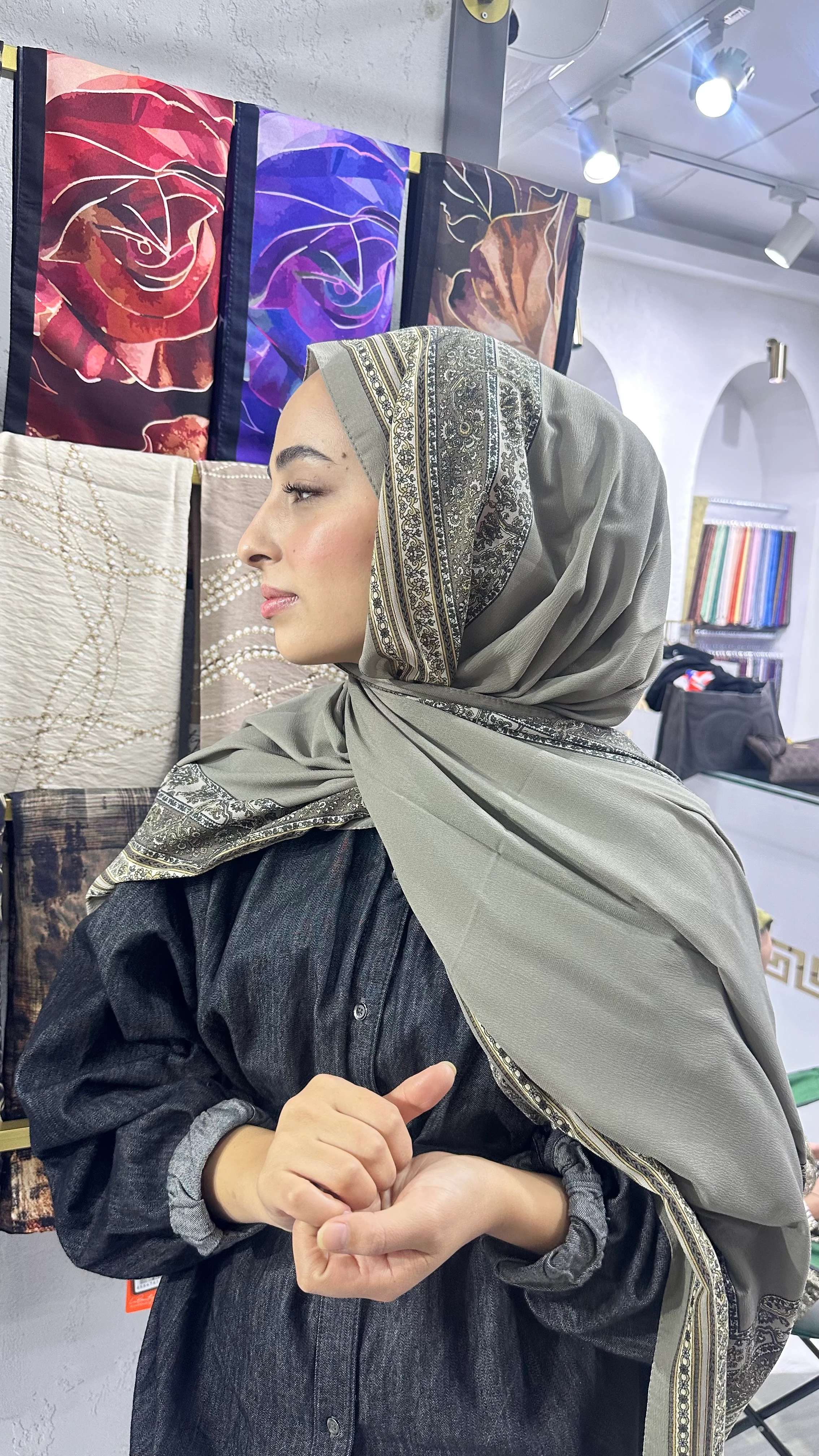 İthal Mio Kumlu Pamuk Şal 