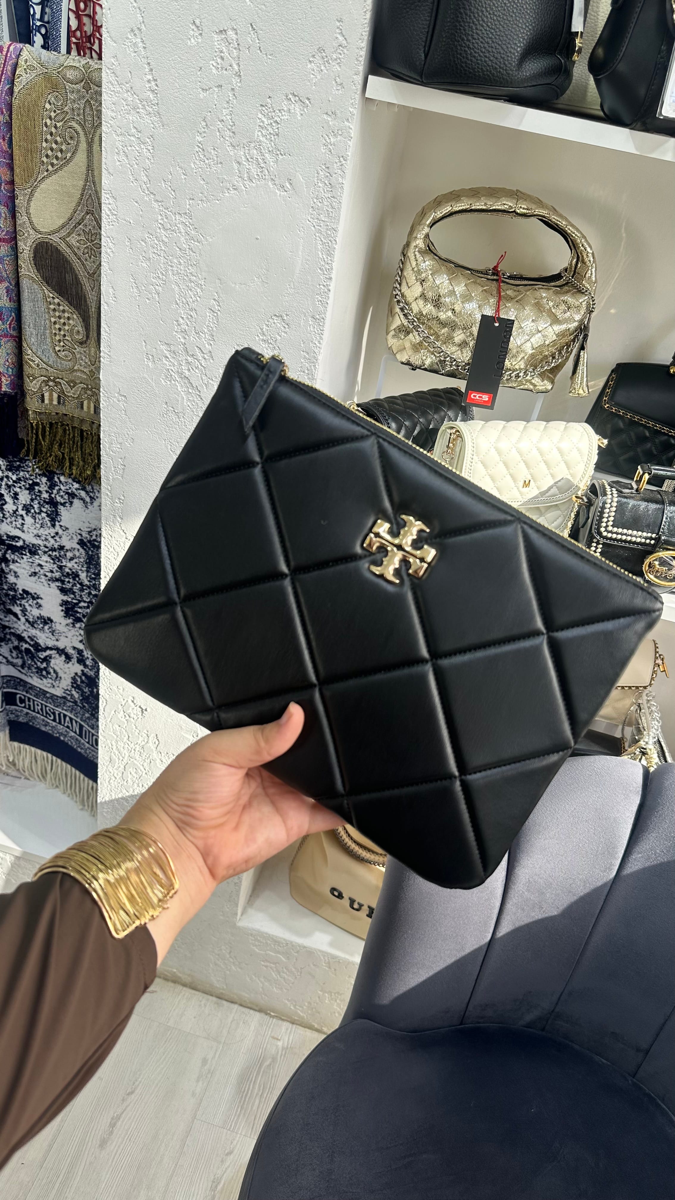T/B Clutch Çanta Siyah 