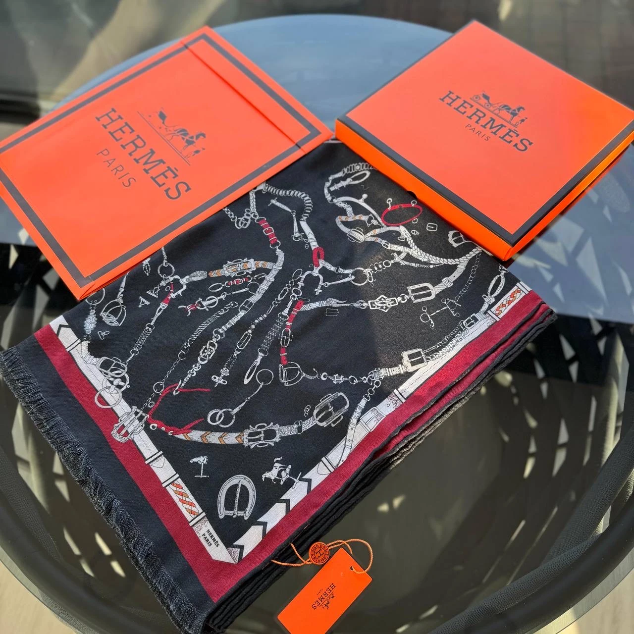 İthal Yün Kaşmir Şal Siyah 