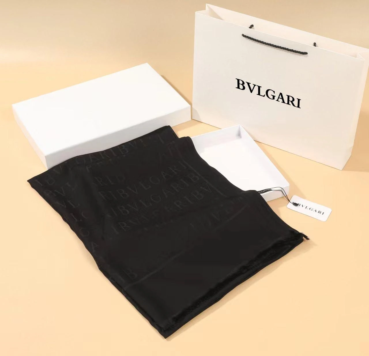 Bvlgr Pamuk İpek Şal Siyah