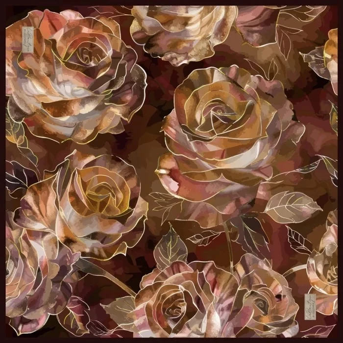 Çİçekli Güz Eşarp