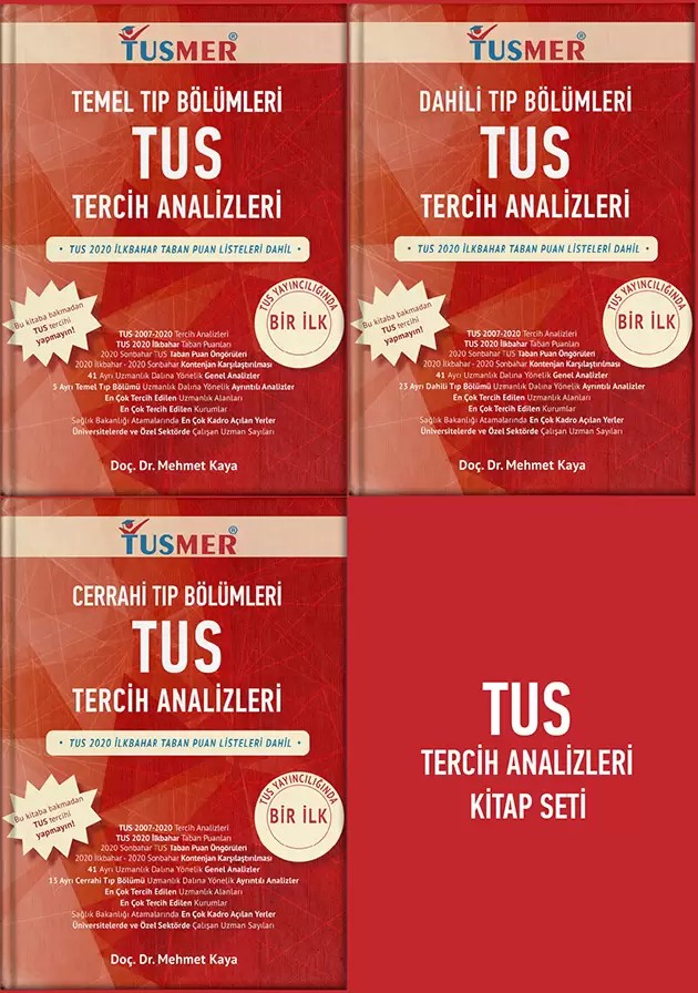 TUS Tercih Analiz Kitap Seti