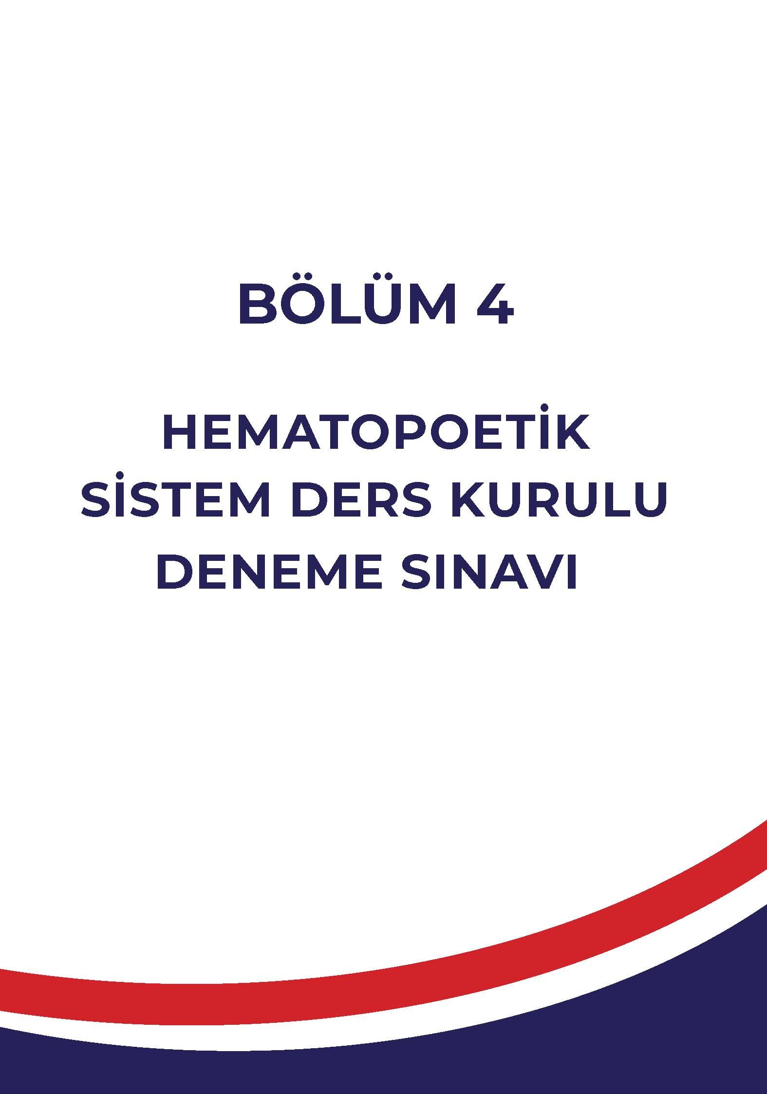 Hematopoetik Sistem Ders Kurulu Dönem-3