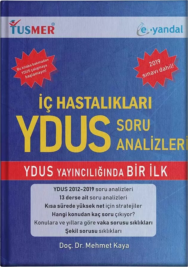 YDUS İç Hastalıklar Soru Analizleri Kitabı