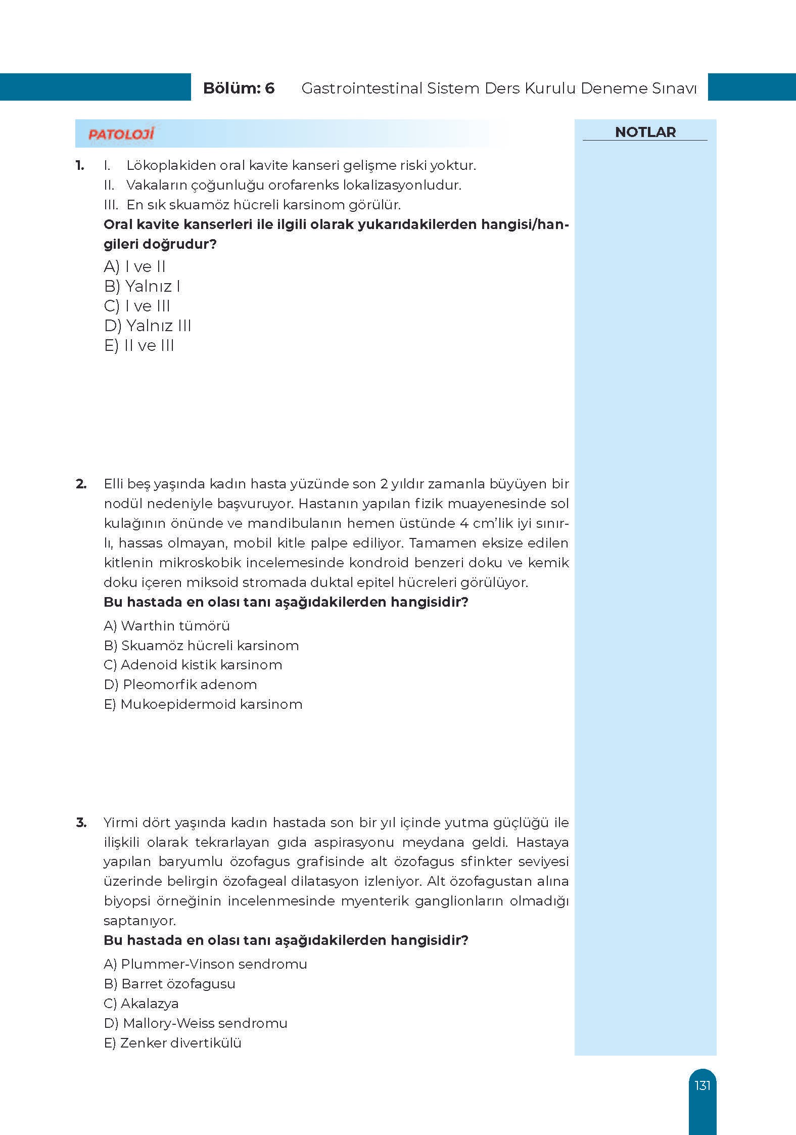 Gastrointestinal Ders Kurulu Dönem-3