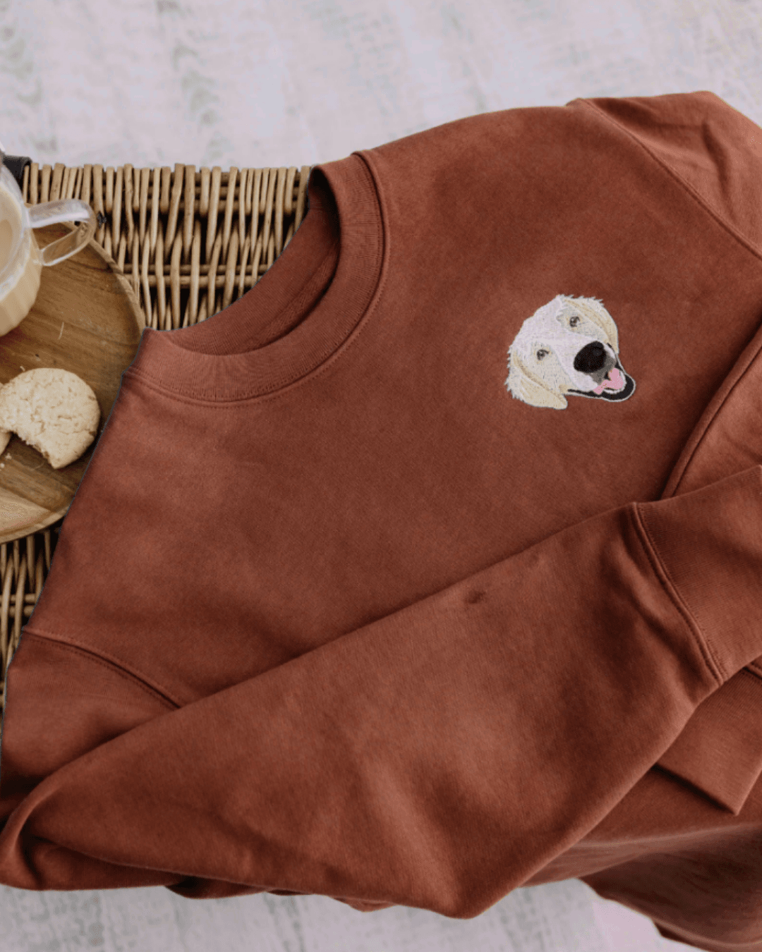🐶🐈 SWEATSHIRT (Bisiklet Yaka) - Kişiye Özel Nakış Evcil Hayvan 🐶🐈 main variant image