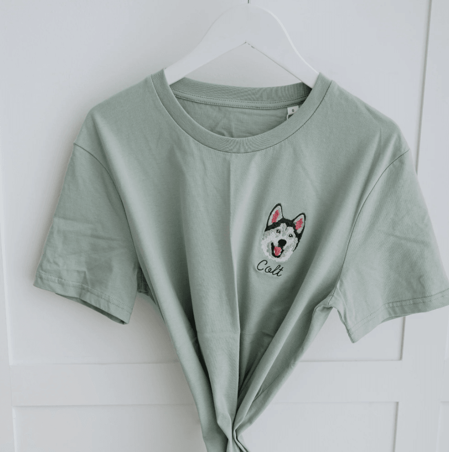 🐶🐈 T-SHIRT - Kişiye Özel Nakış Evcil Hayvan 🐶🐈 main variant image