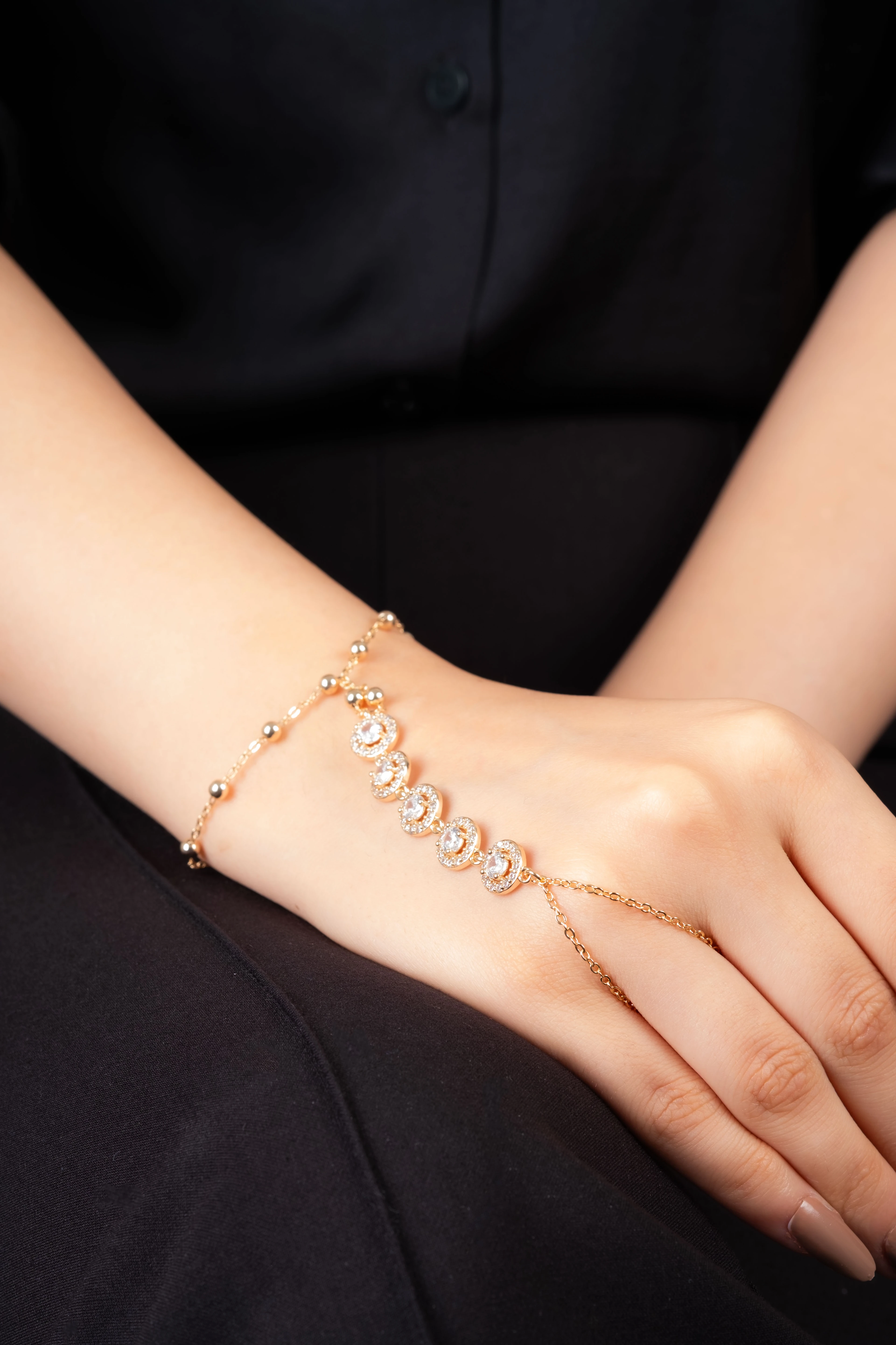 Rose Yuvarlak Baget Taşlı Şahmeran