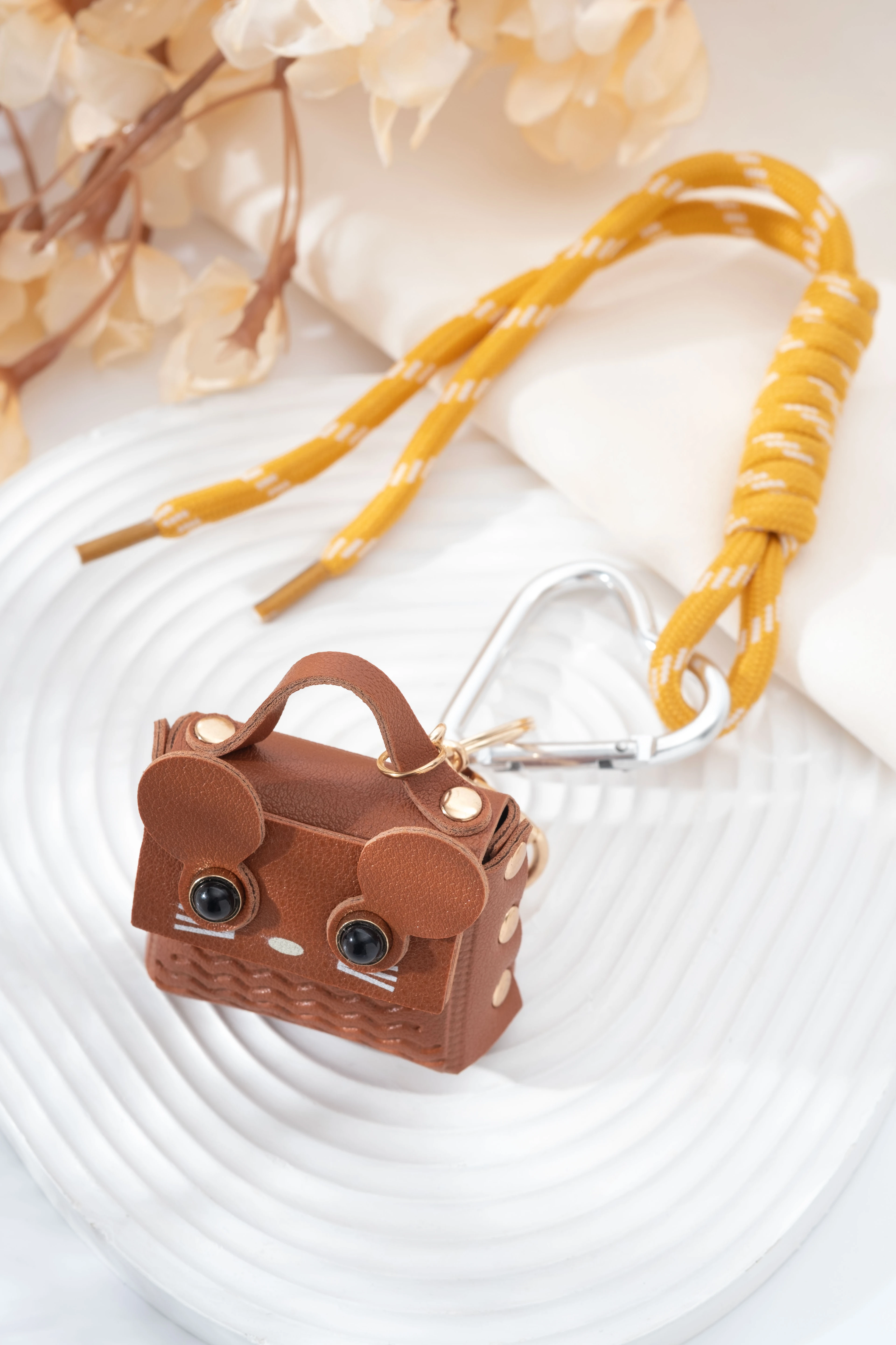 Kahve Fare Fig Çanta Charmı