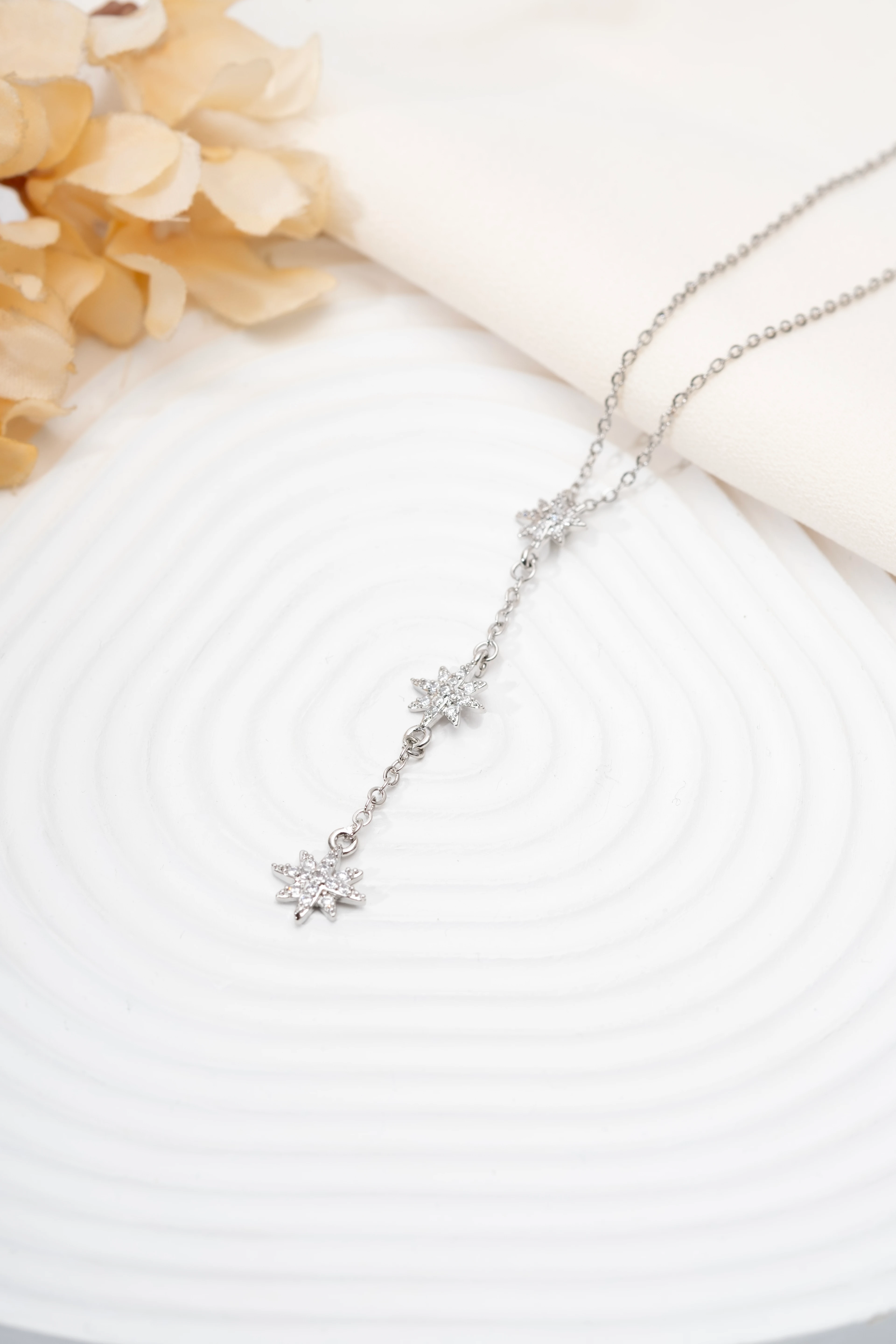 Silver Kutup Yıldızı Y Kolye