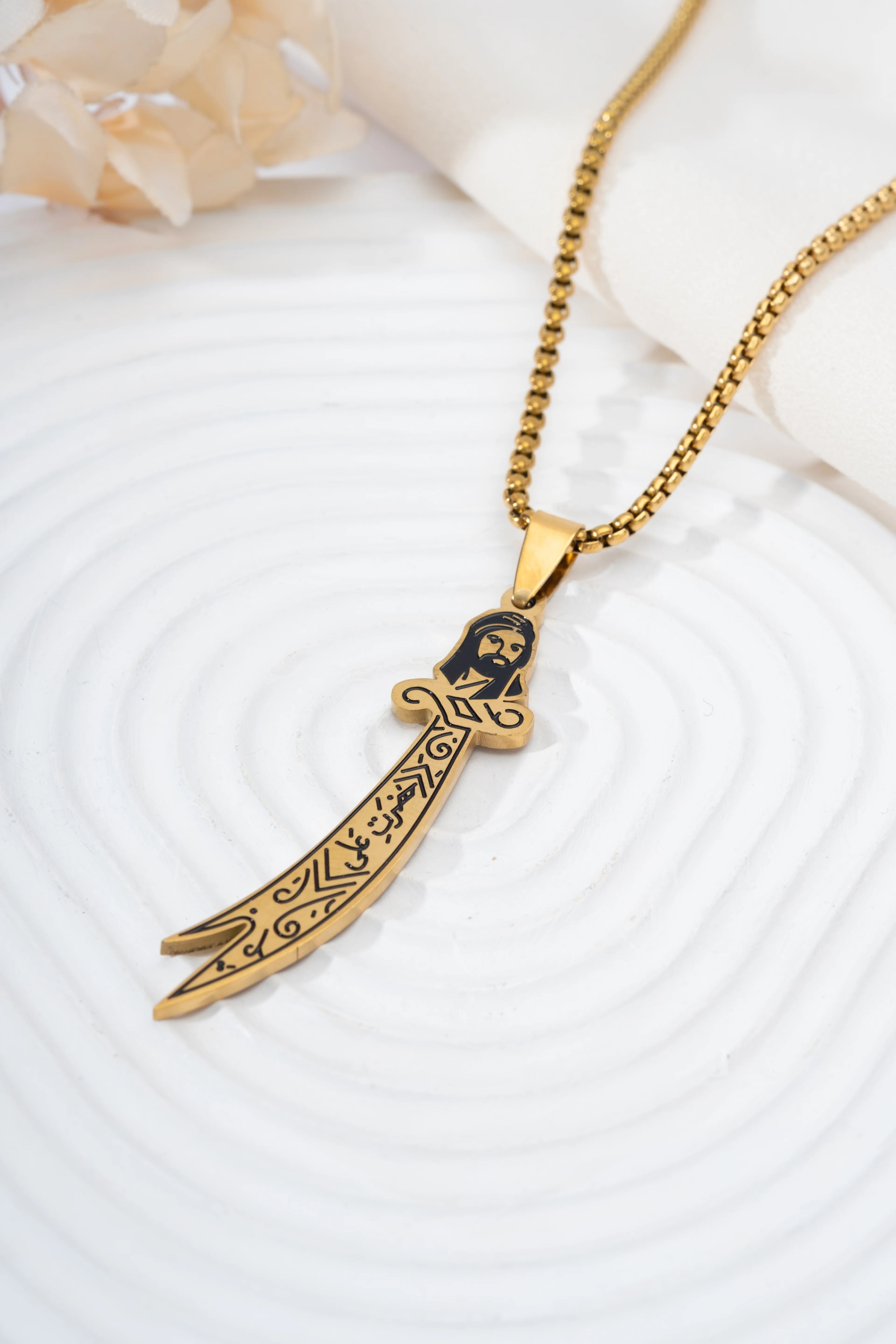 Gold Zülfikar Kılıcı Kolyesi