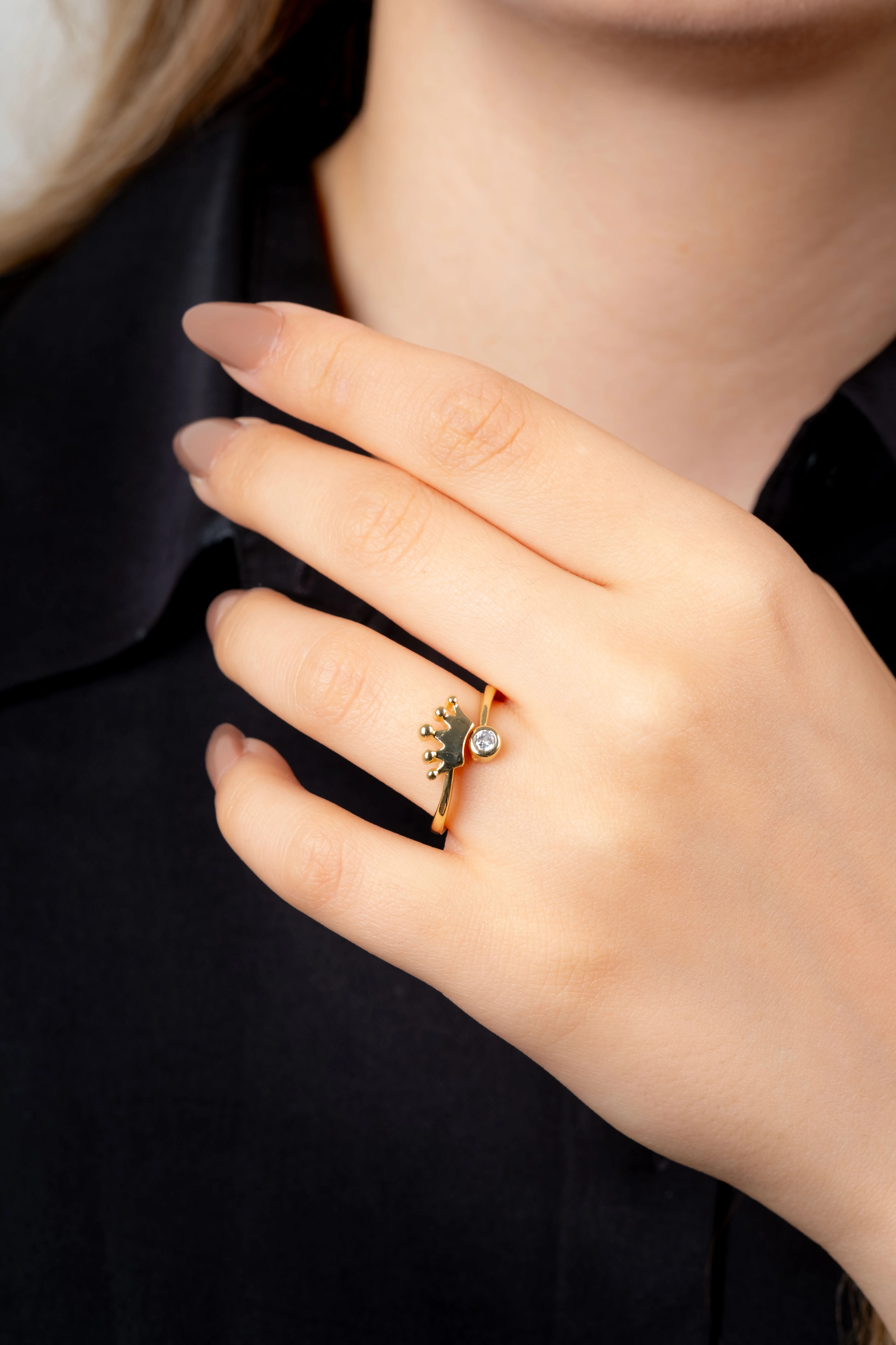 VIP Gold Kral Tacı Yüzük