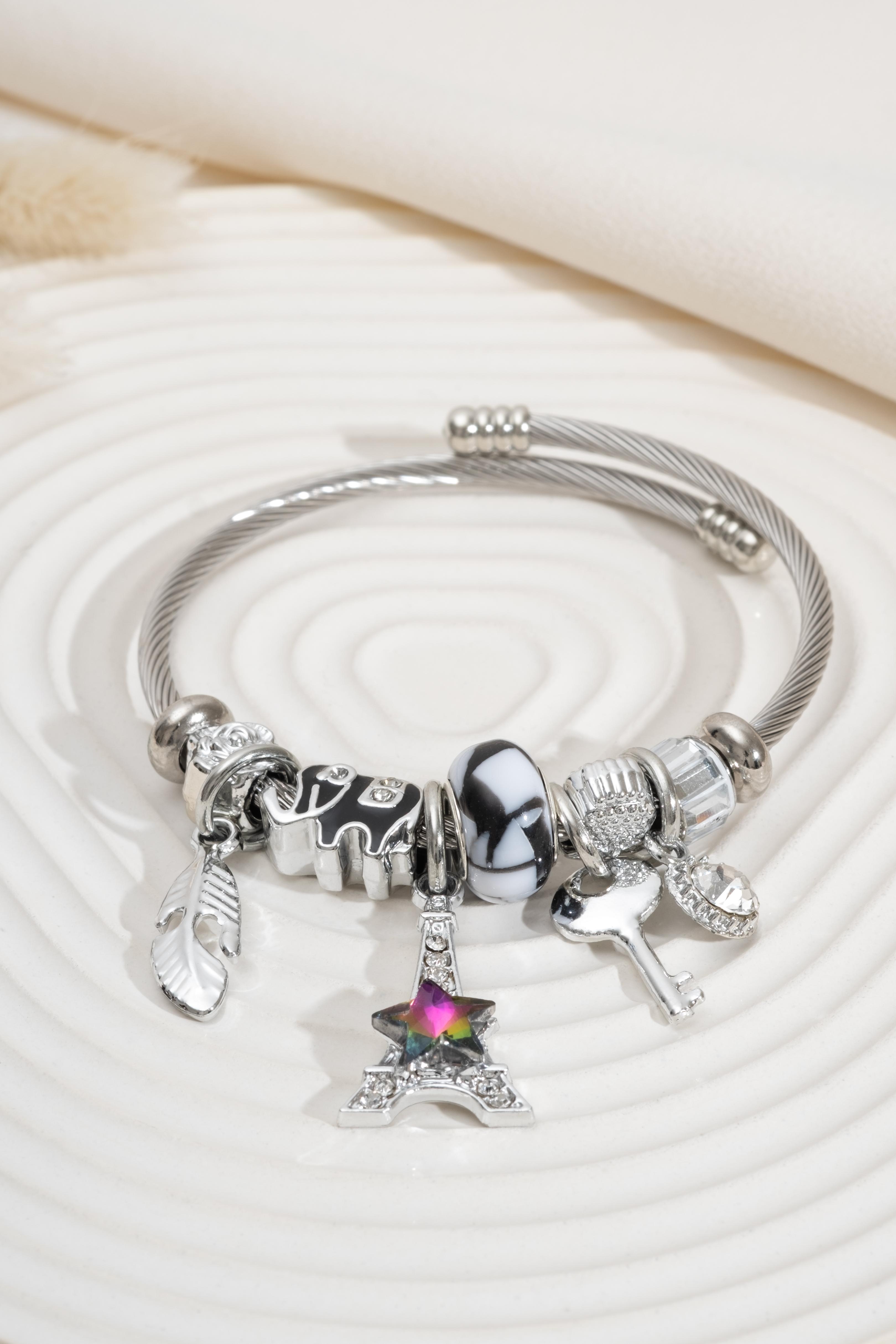 Charm Detaylı Eiffel Kuleli Pandora