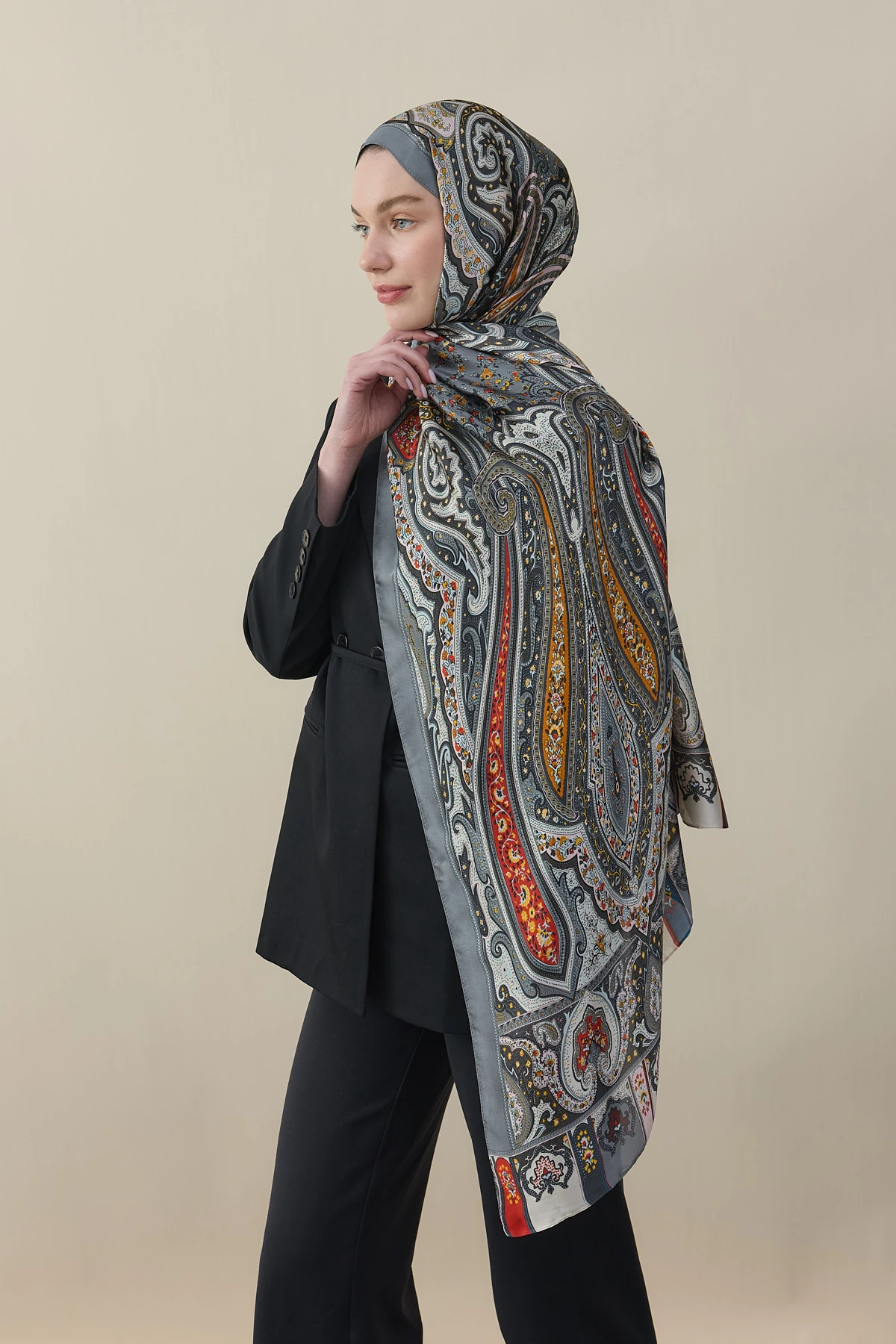 Etro Desen İpek Vual Şal