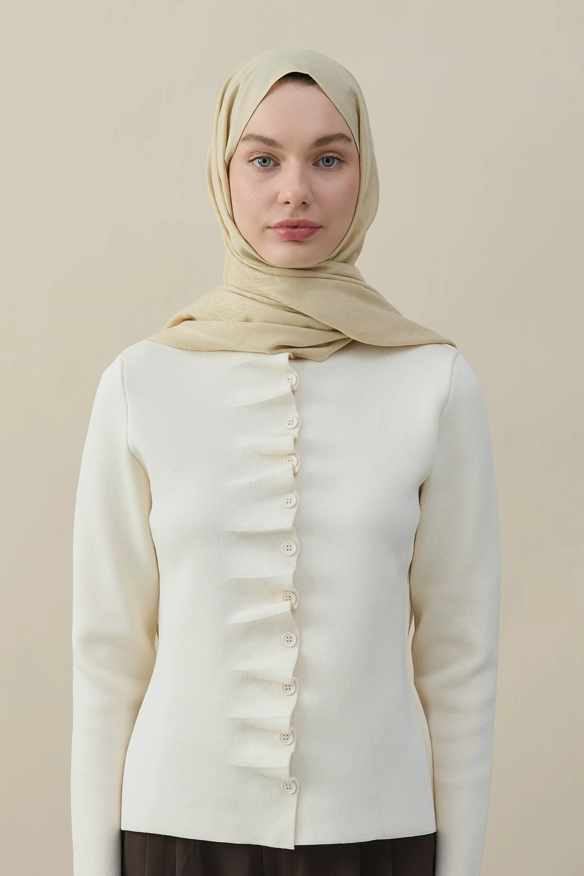 CK Kaşmir İpek Şal - Açık Bej