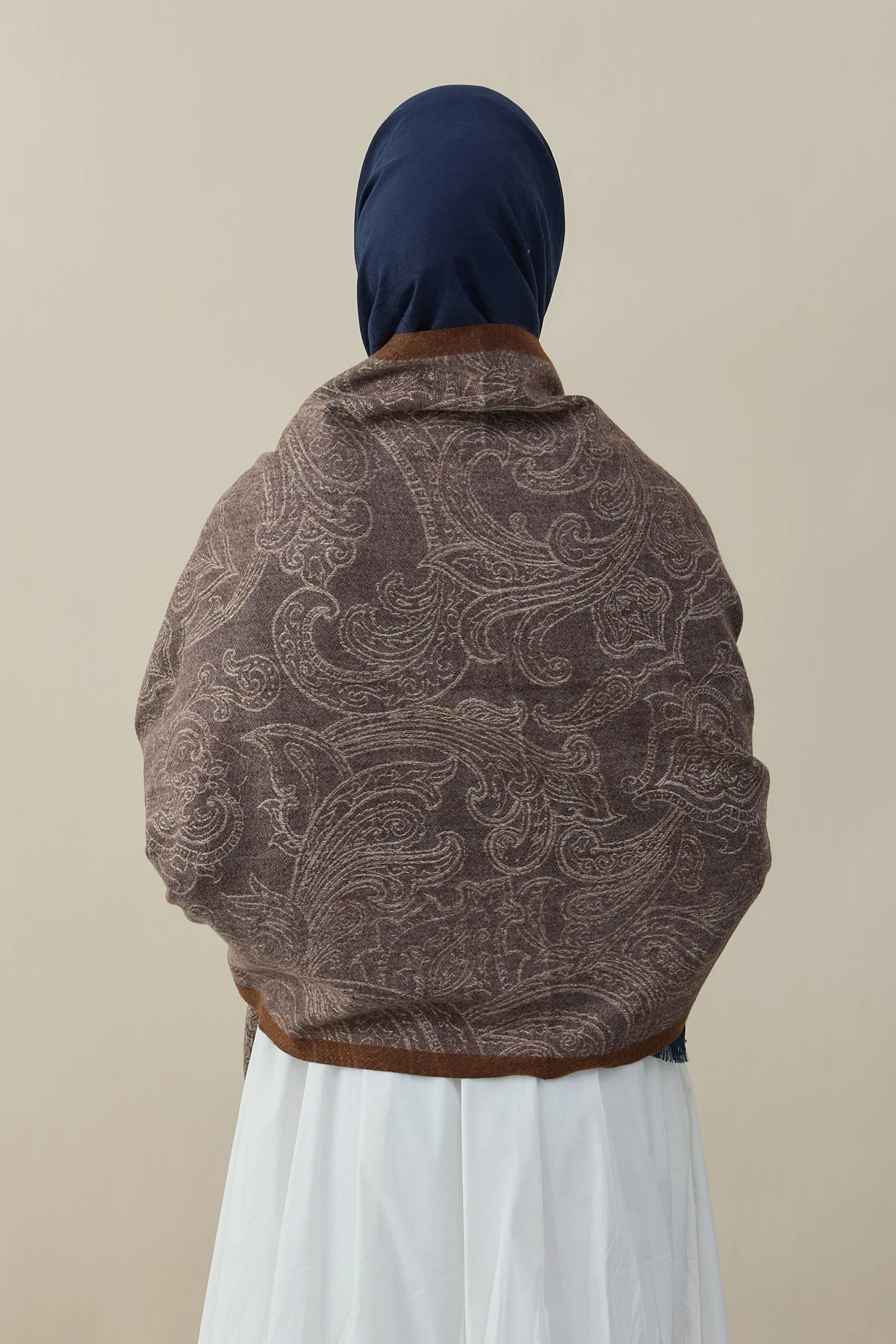 Etro Desen Kaşmir Omuz Şalı