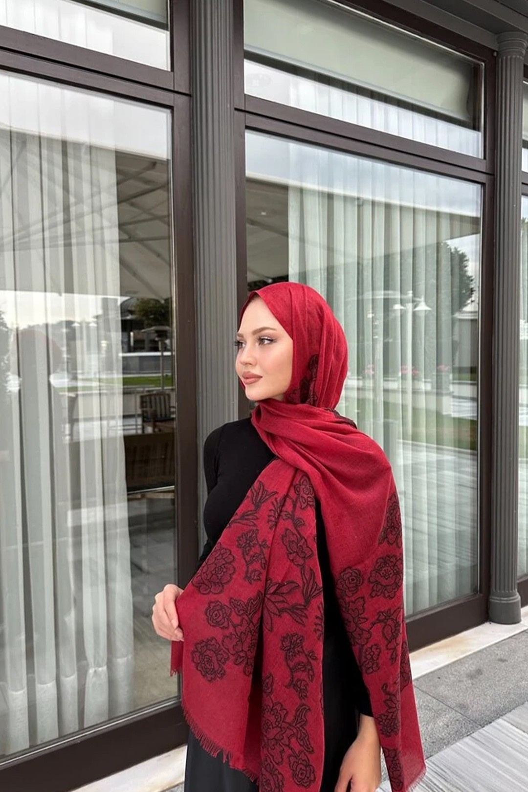 İthal Yün İpek Yargıcı Şal