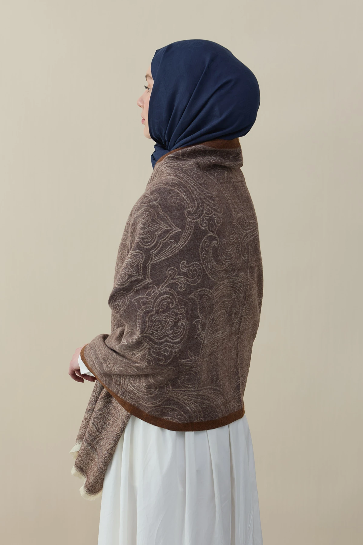 Etro Desen Kaşmir Omuz Şalı