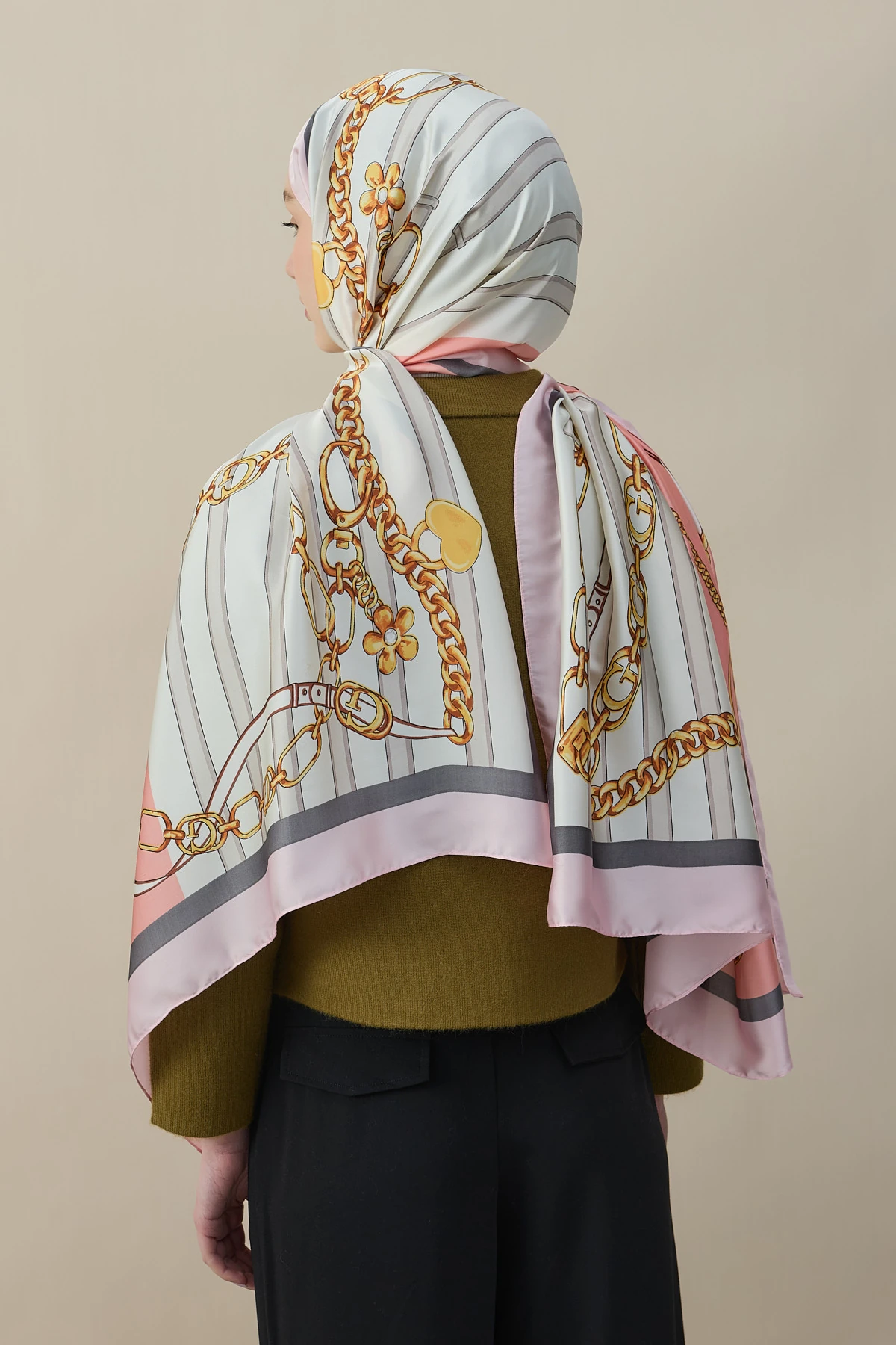 Elegant Links Vual İpek Şal