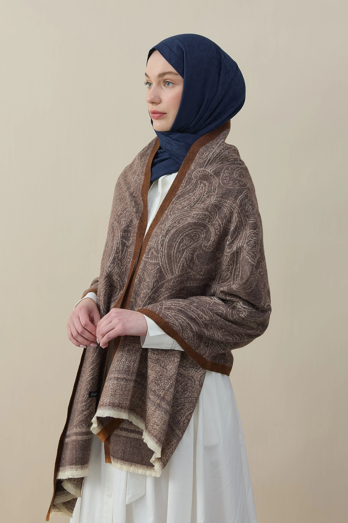 Etro Desen Kaşmir Omuz Şalı