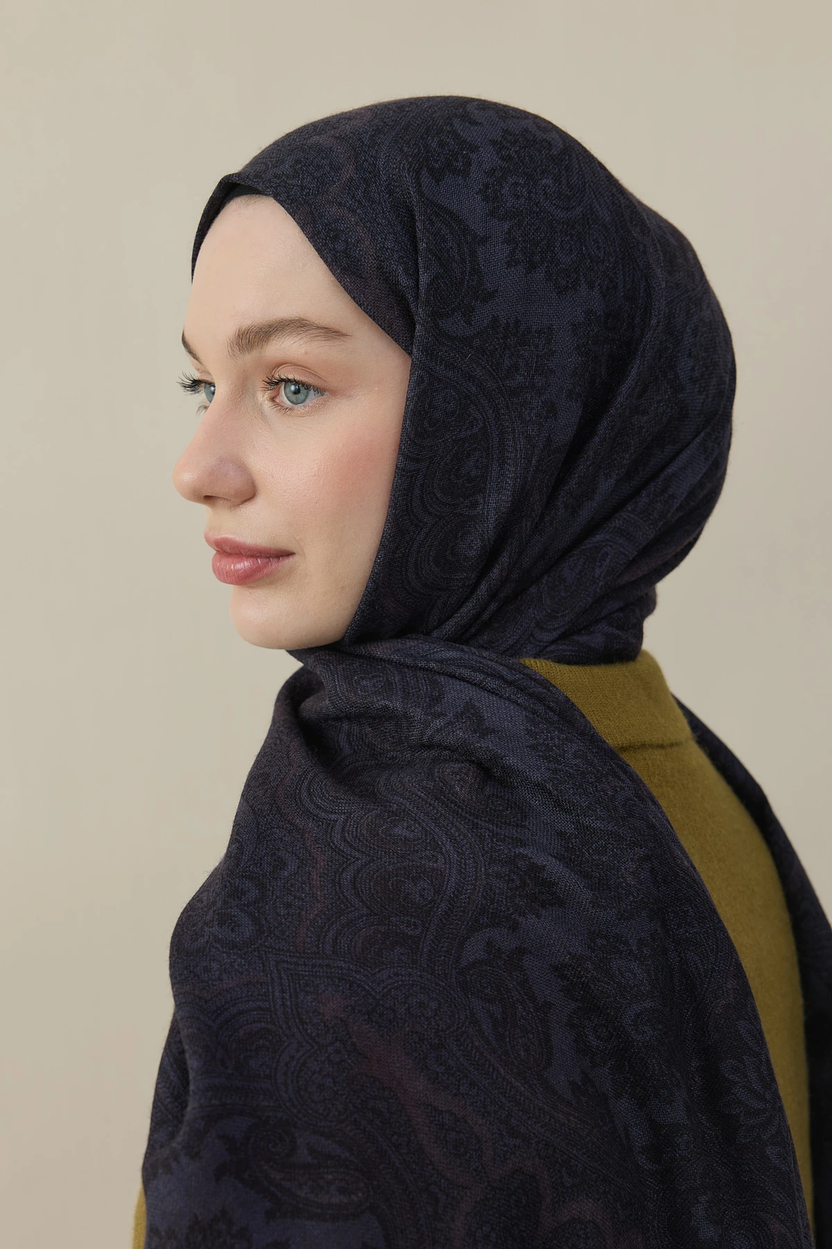 Etro Desen Yün İpek Şal