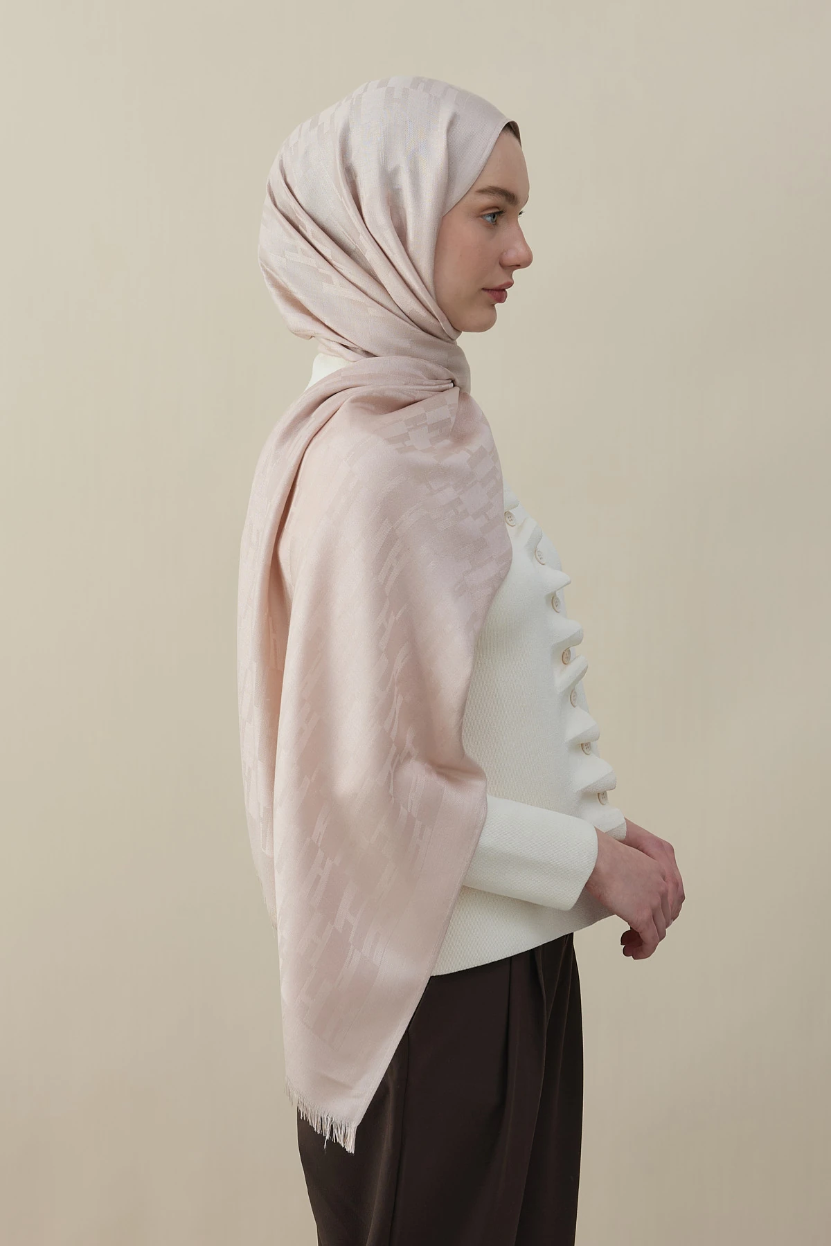 H Desen Kaşmir İpek Şal