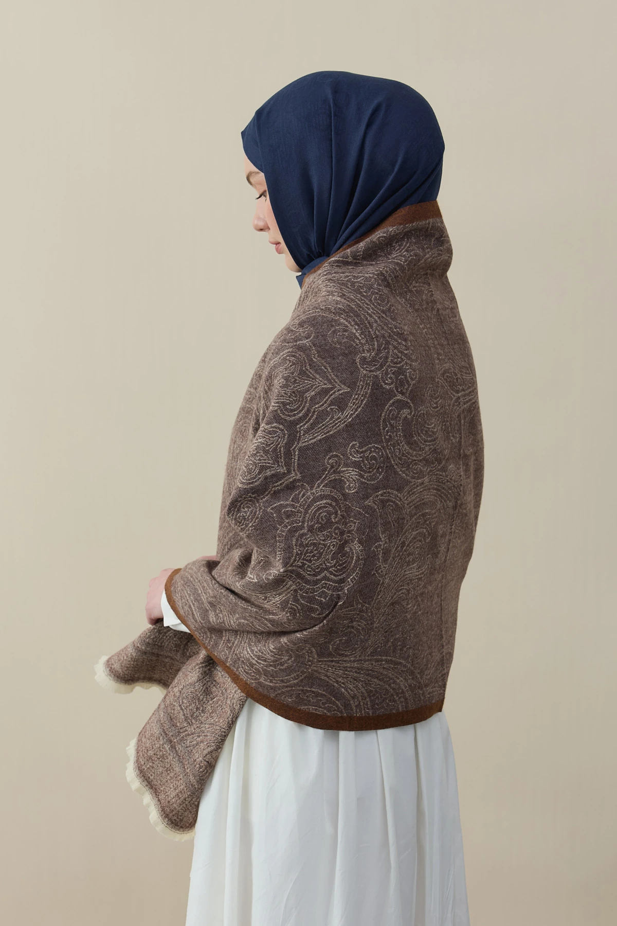 Etro Desen Kaşmir Omuz Şalı