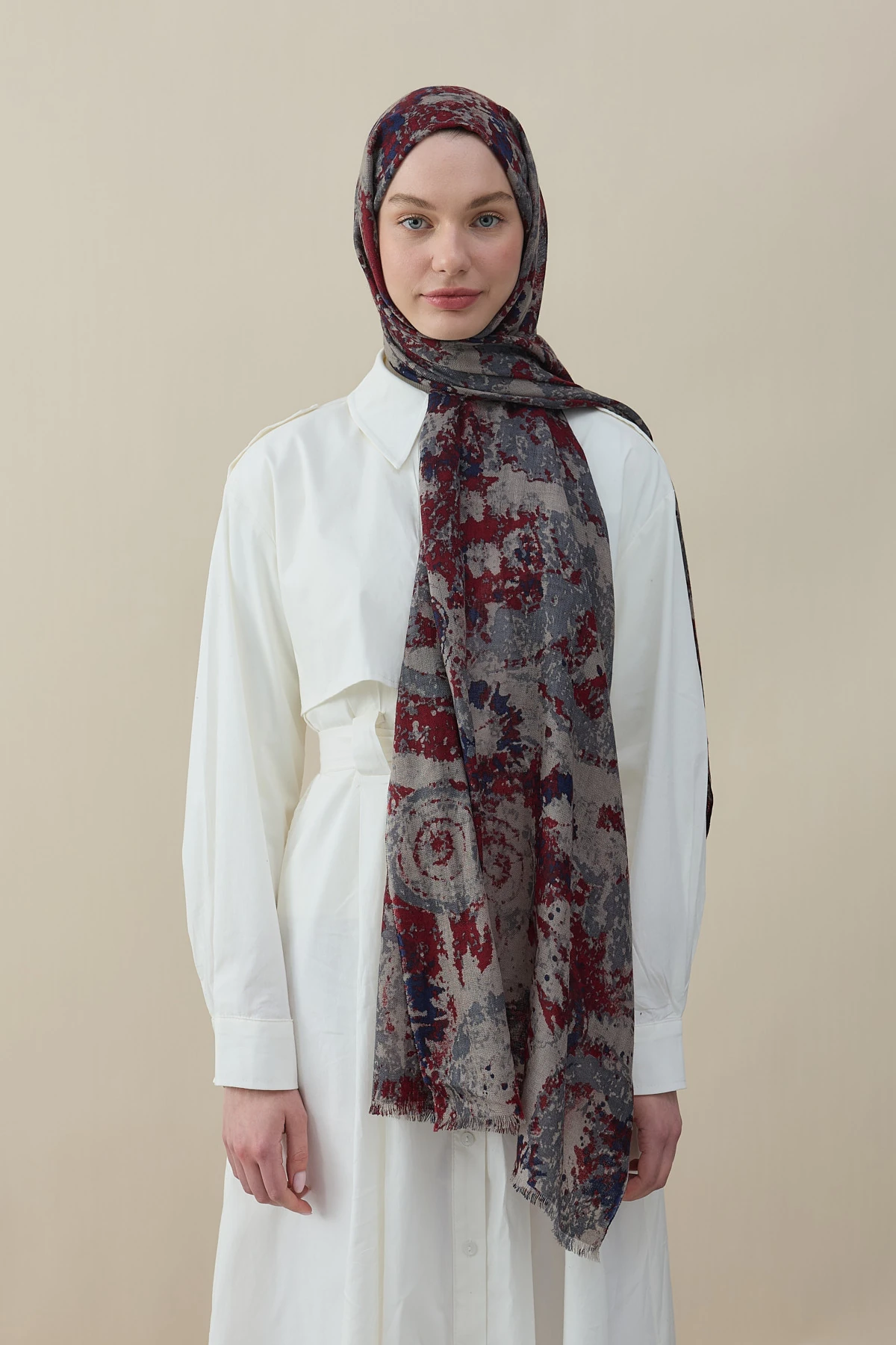 ColorSplash Yün İpek Şal - Mix