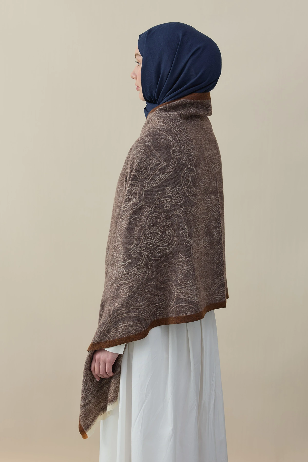 Etro Desen Kaşmir Omuz Şalı