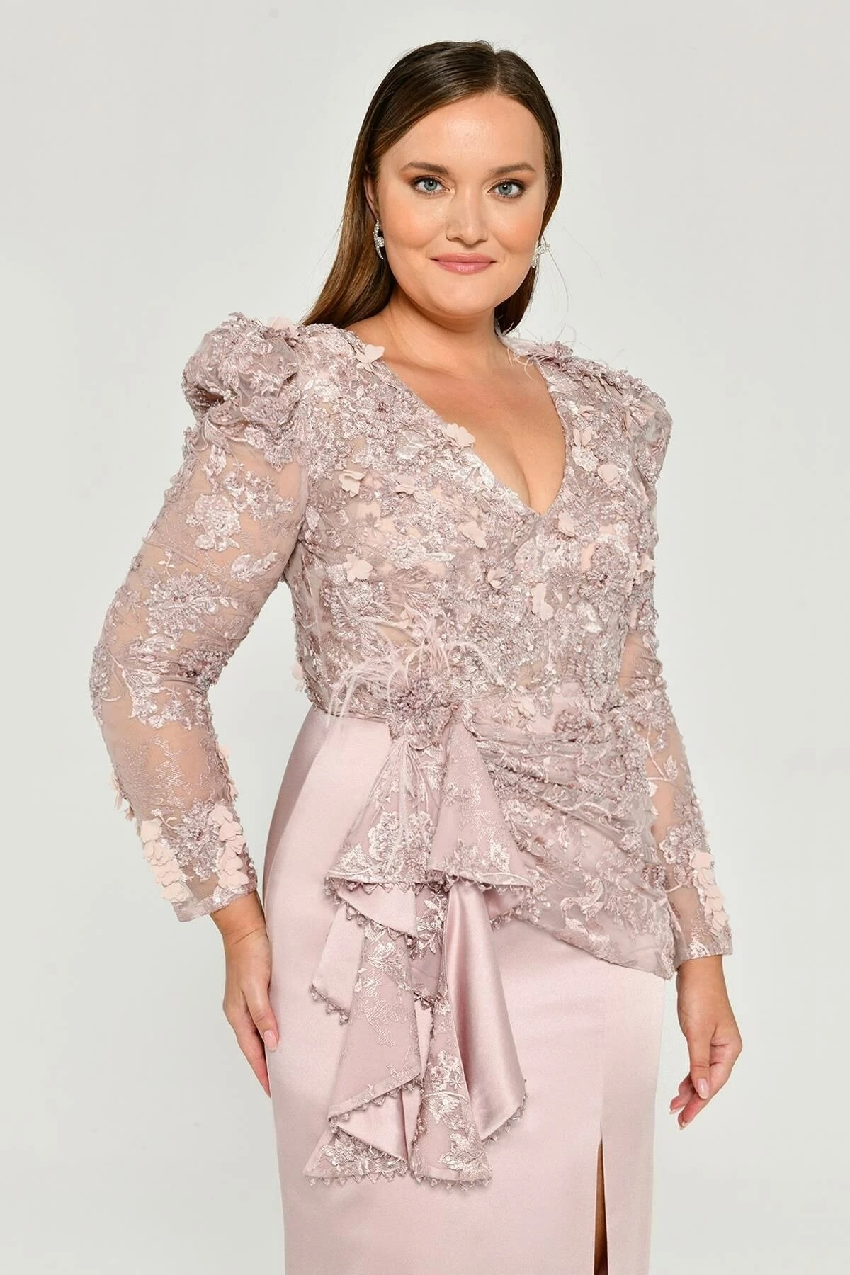 ALFABETA 6131 Vatkalı Abiye Elbise