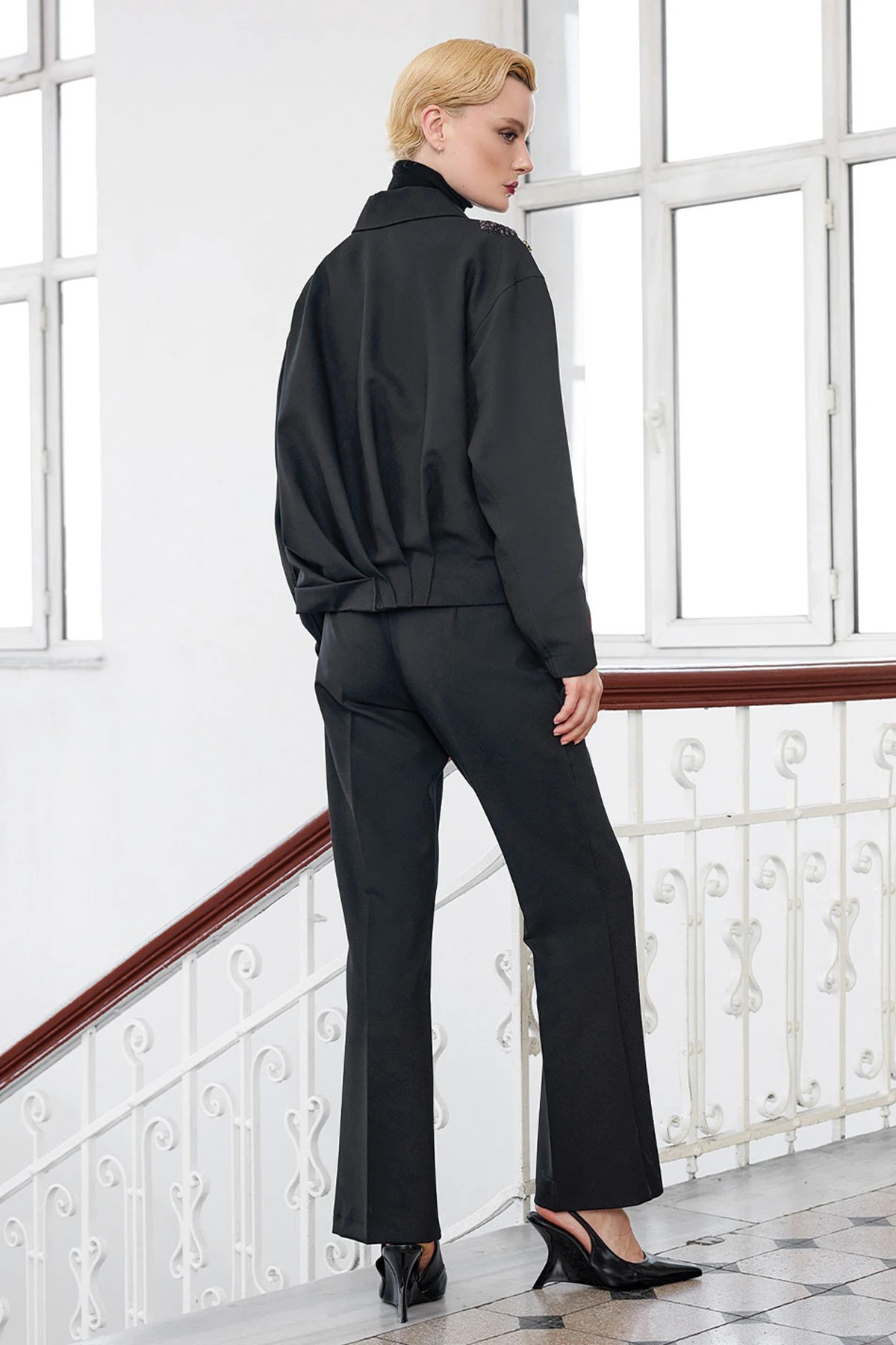 UNIQUE UW263002 NAKIŞ DETAYLI BOMBER CEKET