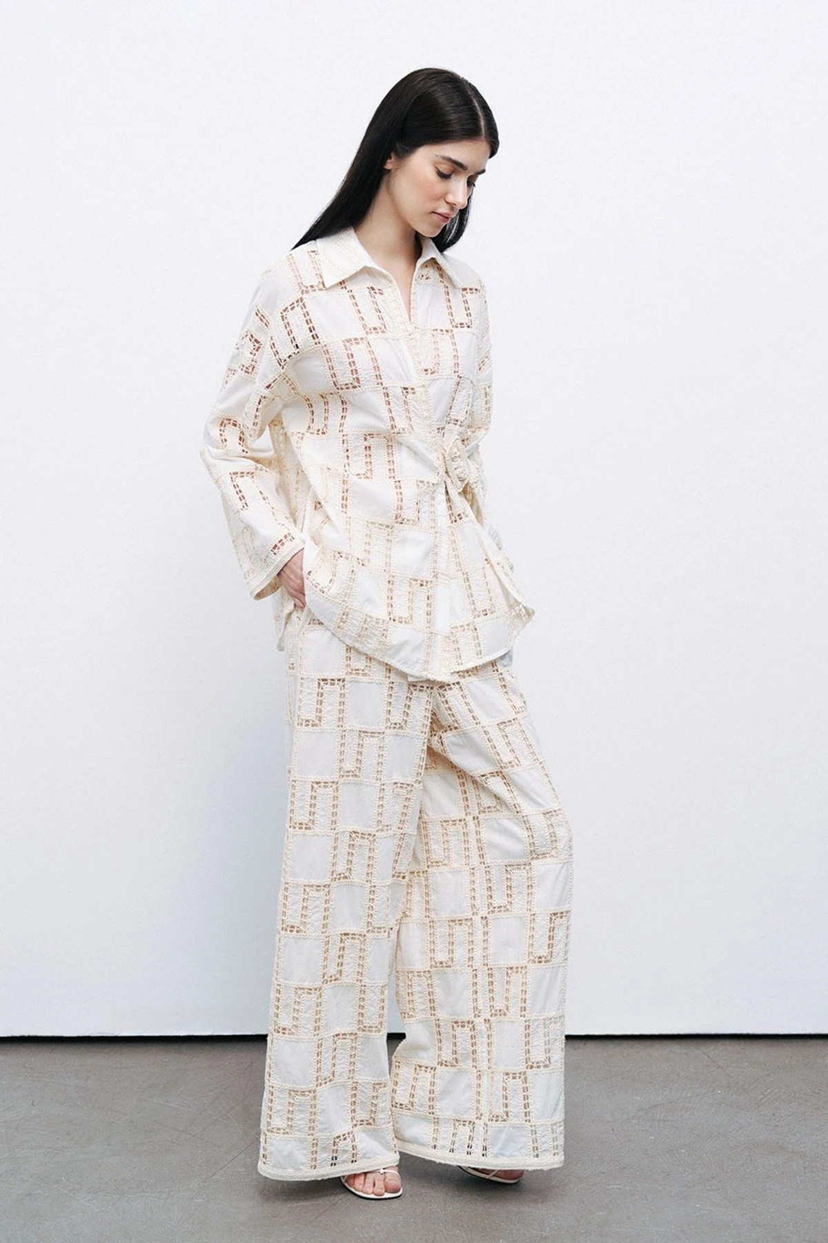 NOCTURNE N25YN3346 Brodeli Pantolon