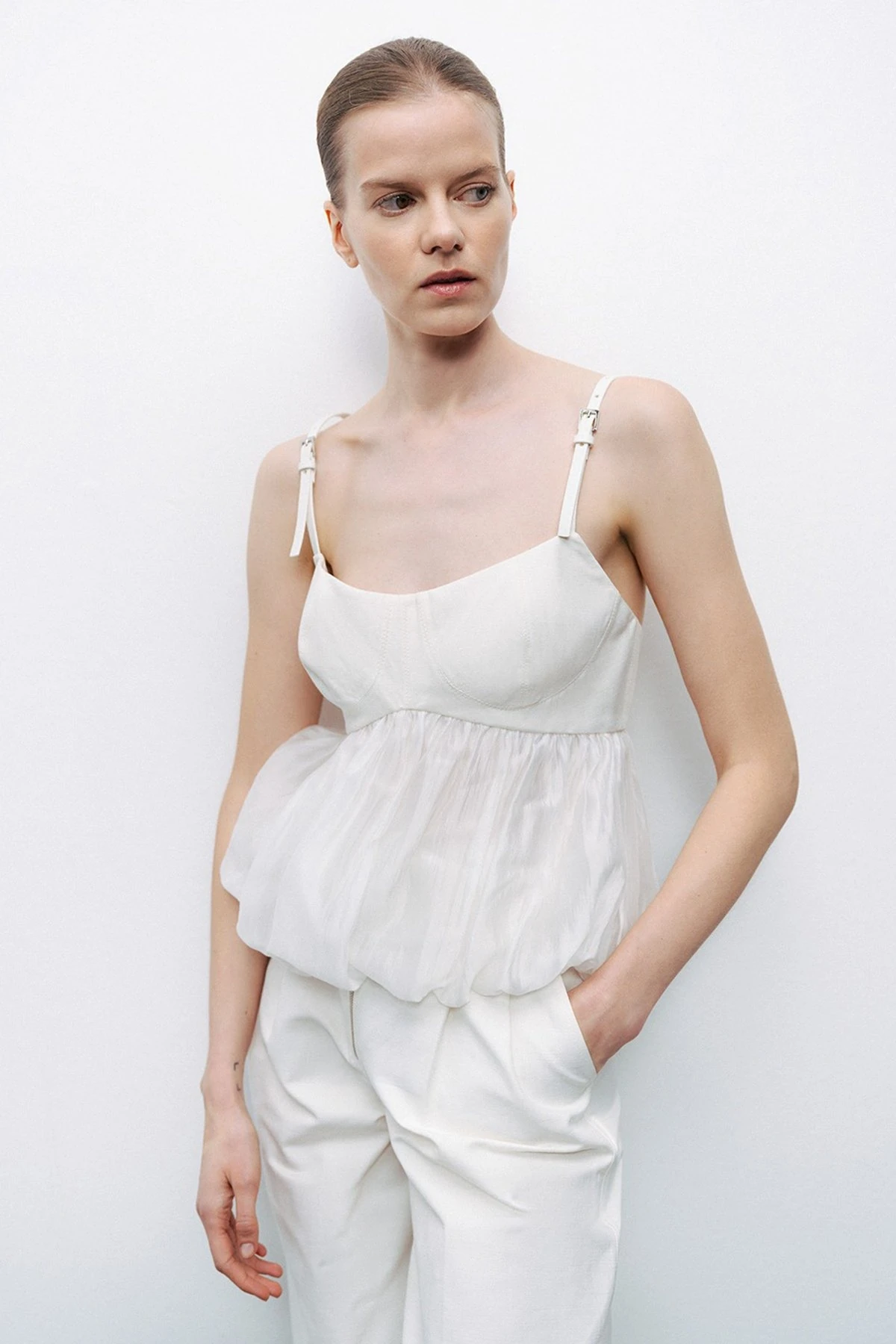 NOCTURNE N25YN15196 Kemer Askı Bluz