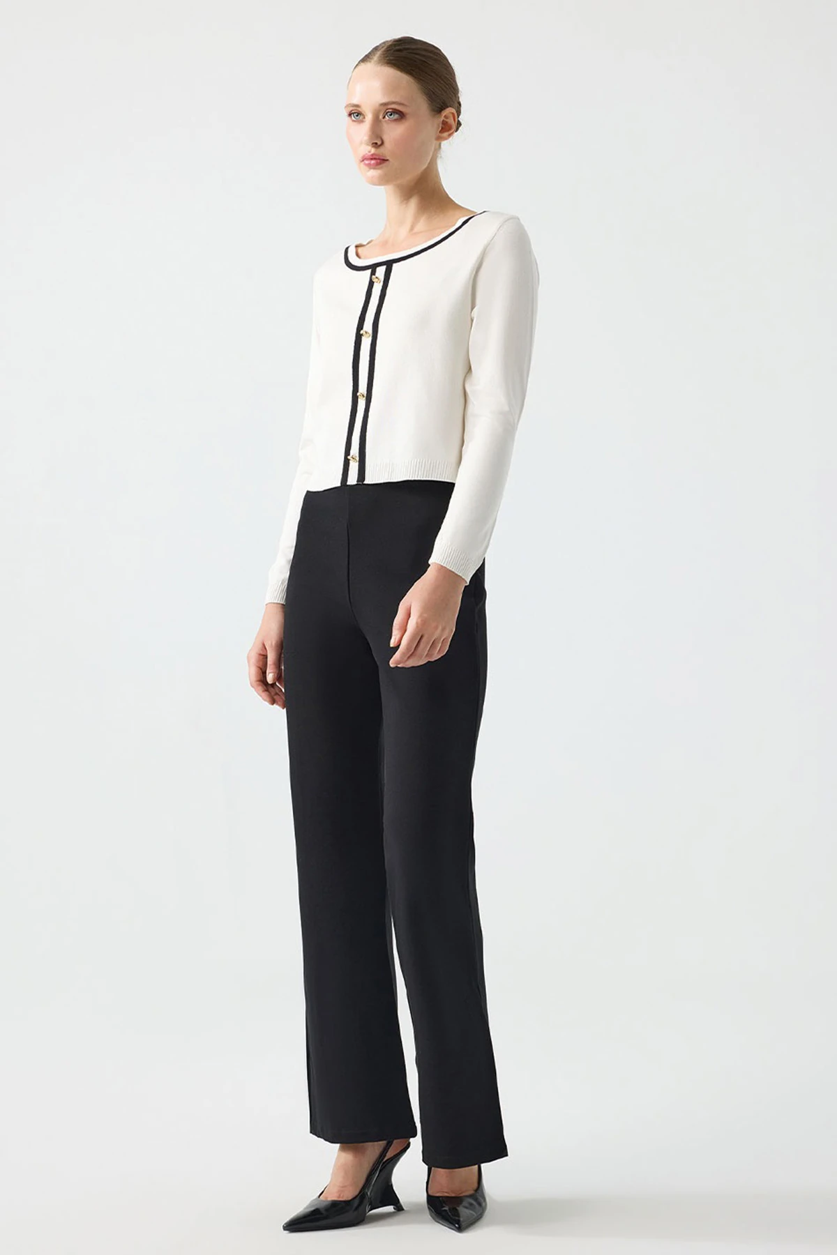 UNIQUE UW264023 YIRTMAÇ DETAYLI TAYT PANTOLON