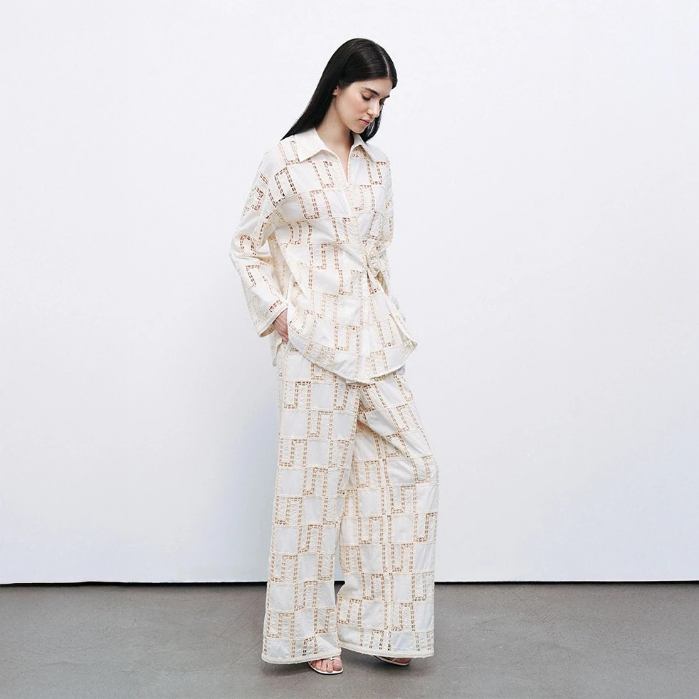 NOCTURNE N25YN3346 Brodeli Pantolon