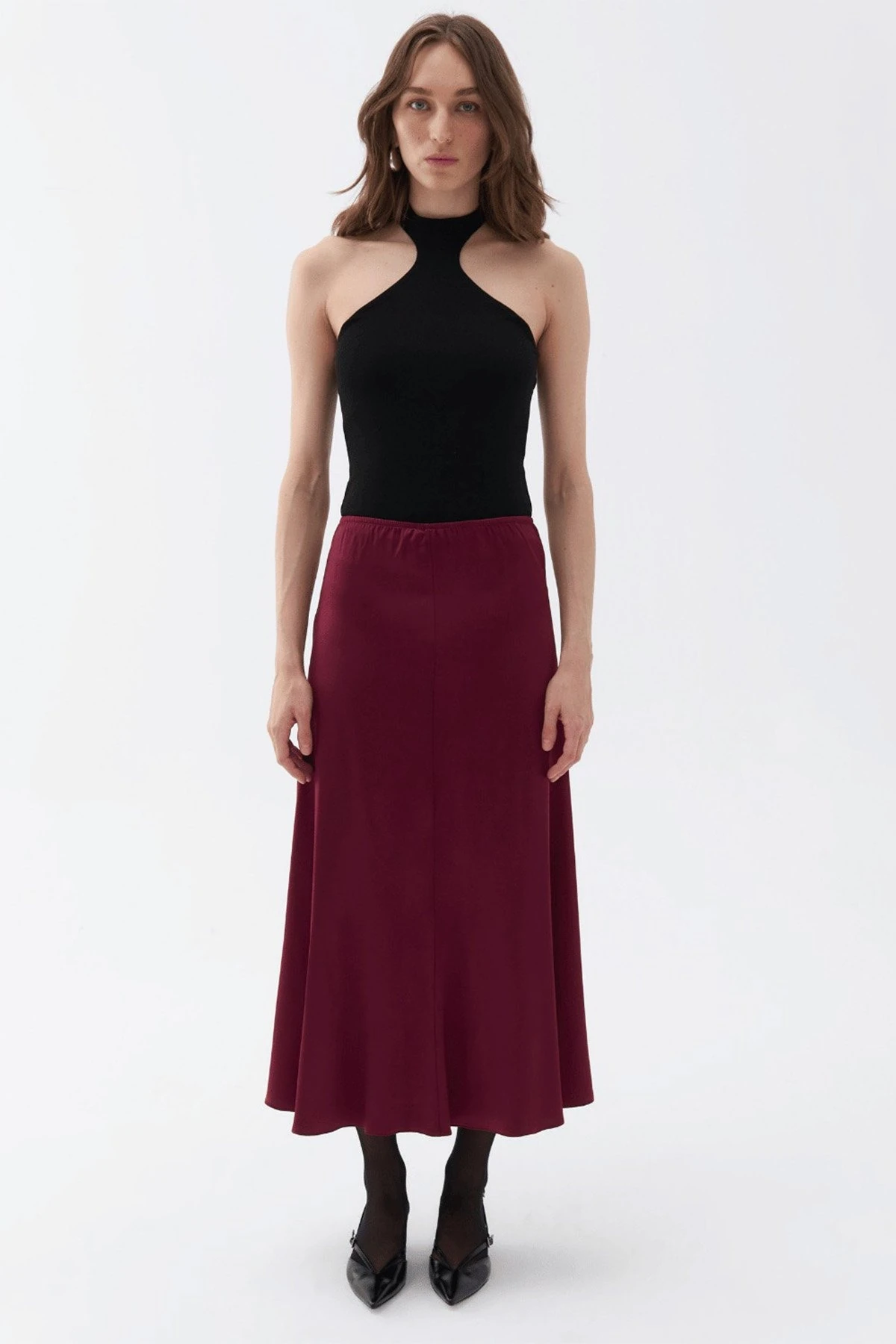 NOCTURNE KD14098 Halter Yaka Body