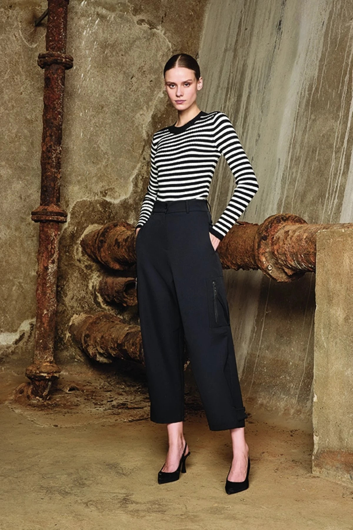 UNIQUE UW251017 ÇİZGİLİ TRİKO