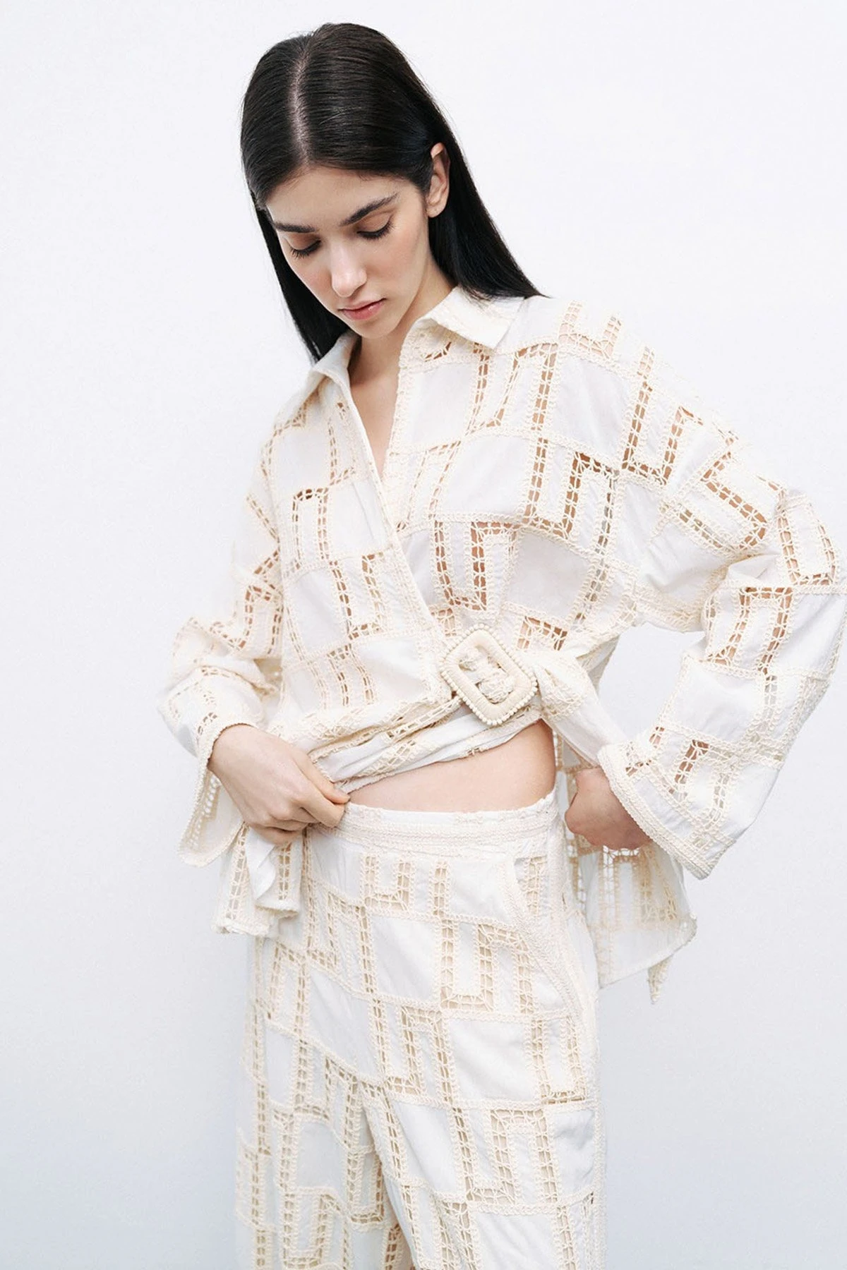 NOCTURNE N25YN3346 Brodeli Pantolon