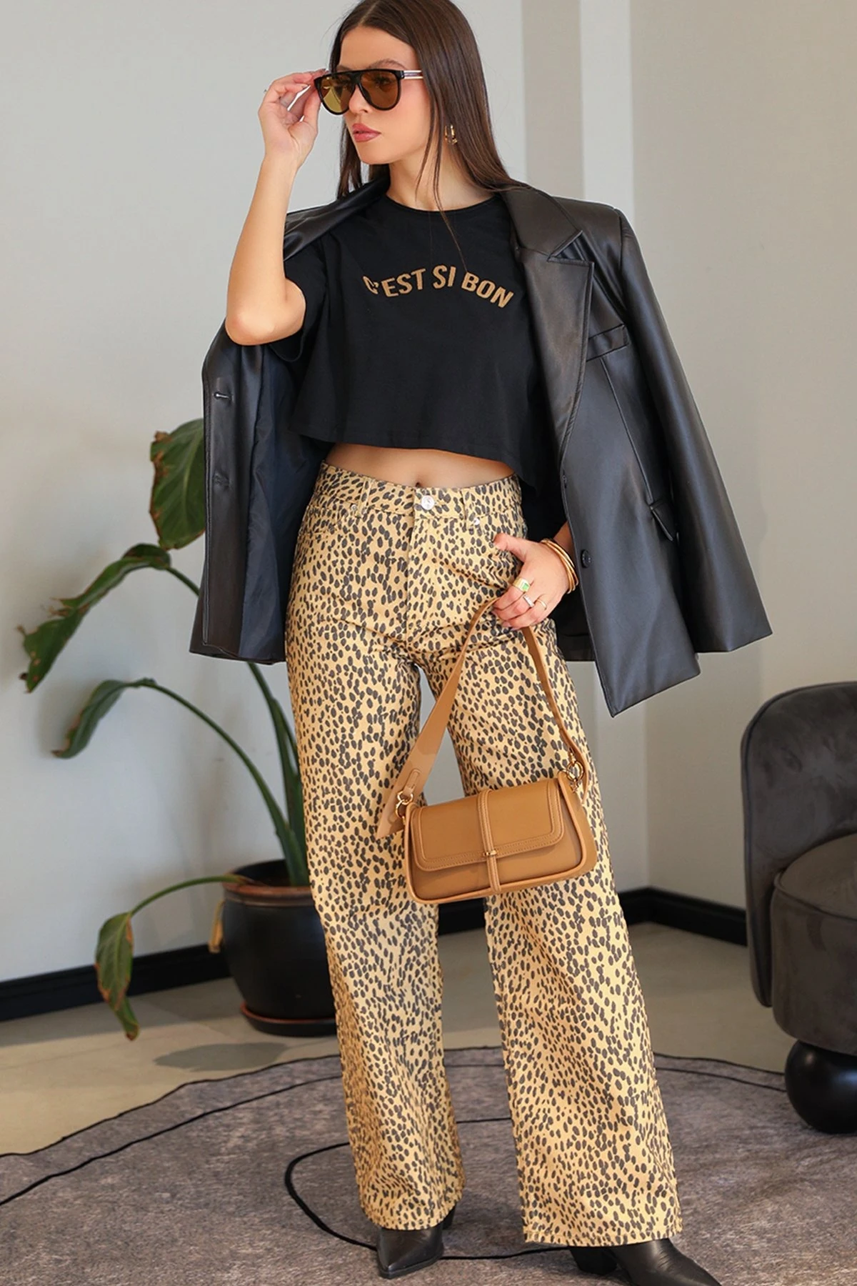 UNIQUE UW253017 DERİ BLAZER CEKET