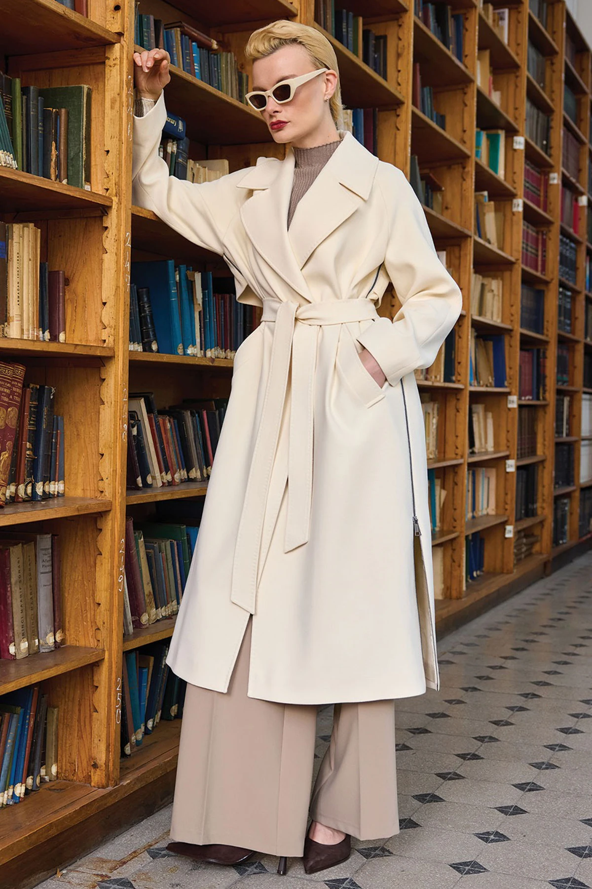 UNIQUE  UW269006 FERMUAR DETAYLI KAŞE KABAN