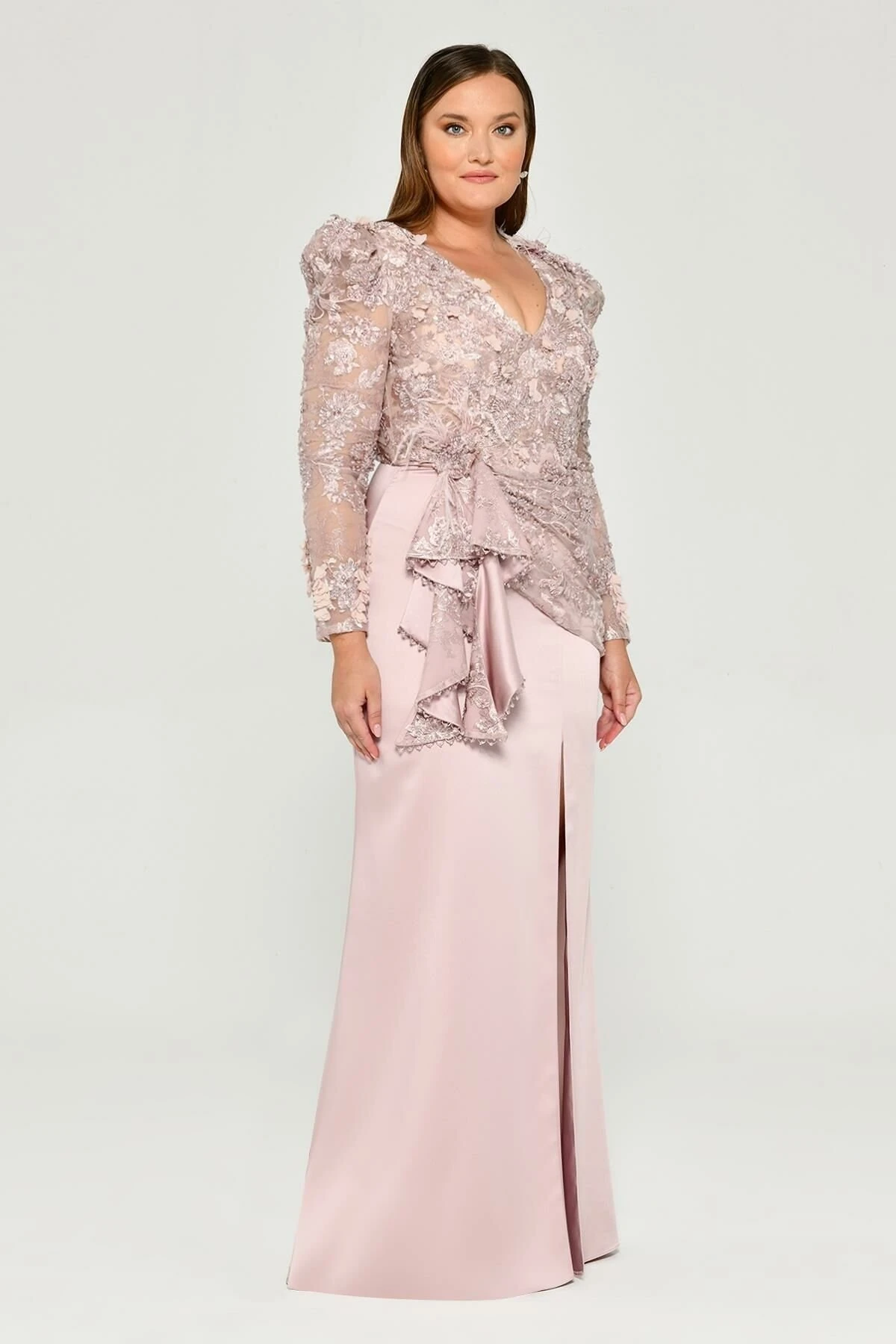 ALFABETA 6131 Vatkalı Abiye Elbise