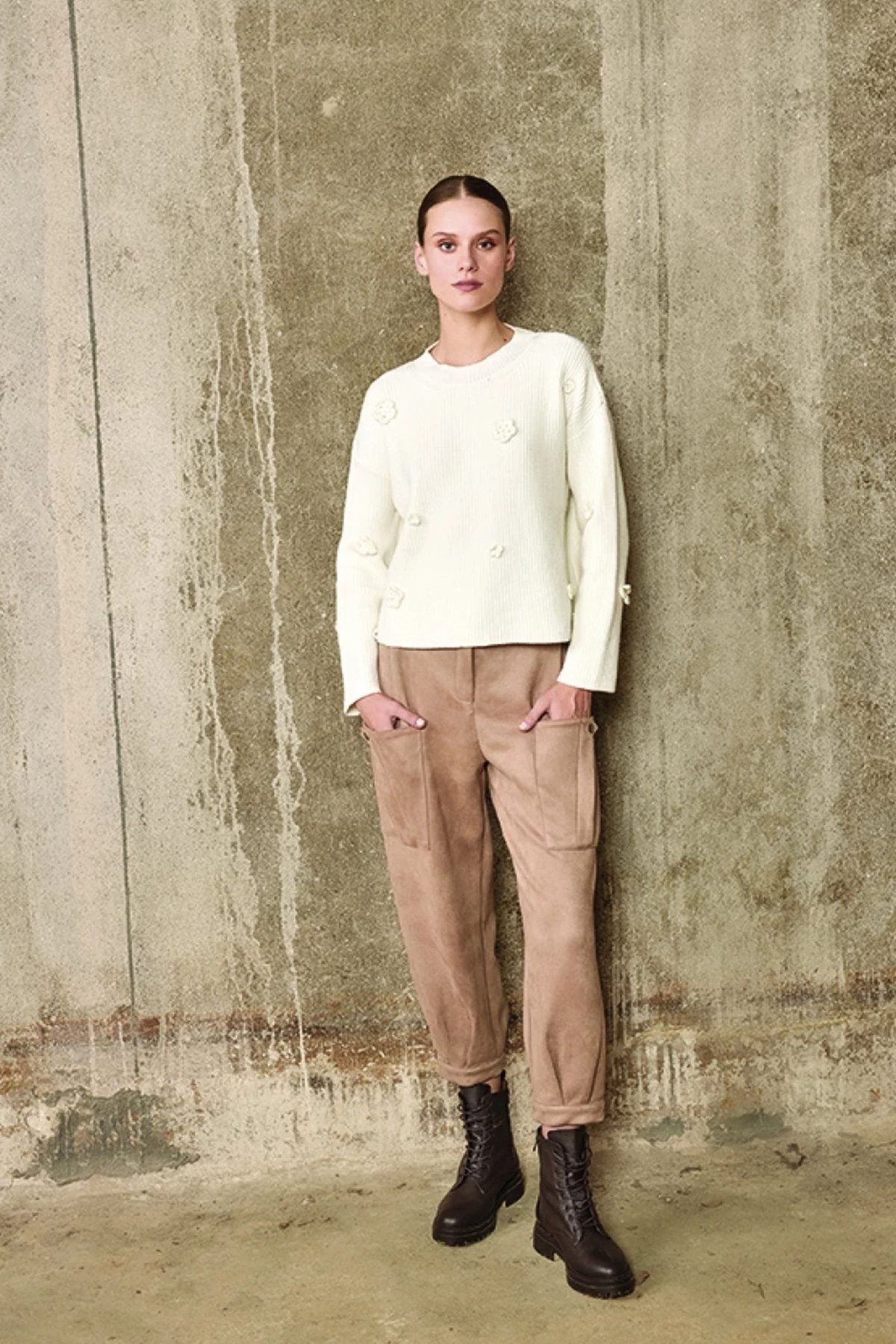 UNIQUE UW251032 ÇİÇEK MOTİFLİ TRİKO