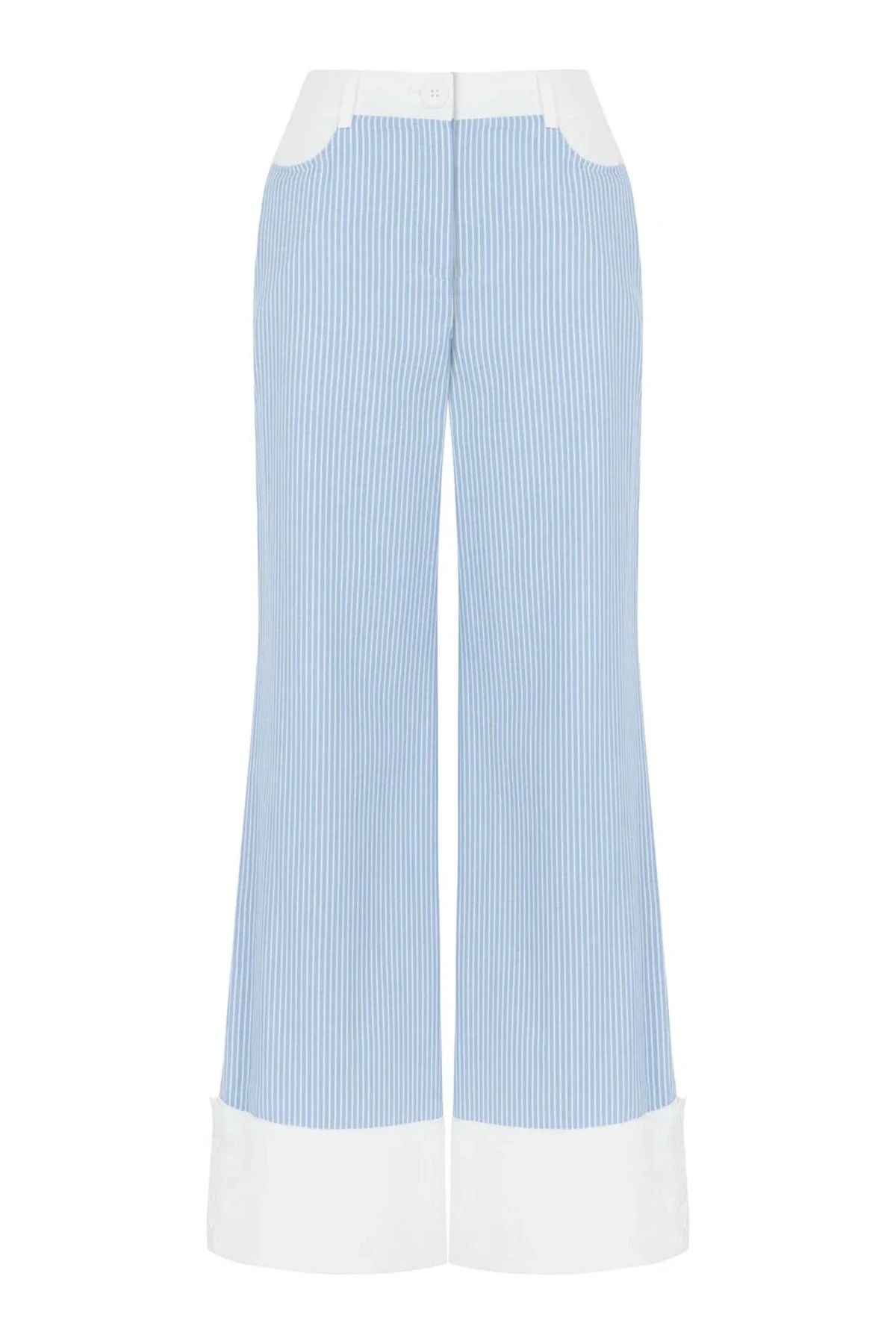 NOCTURNE N24YN3259 Yüksek Bel Çizgili Pantolon