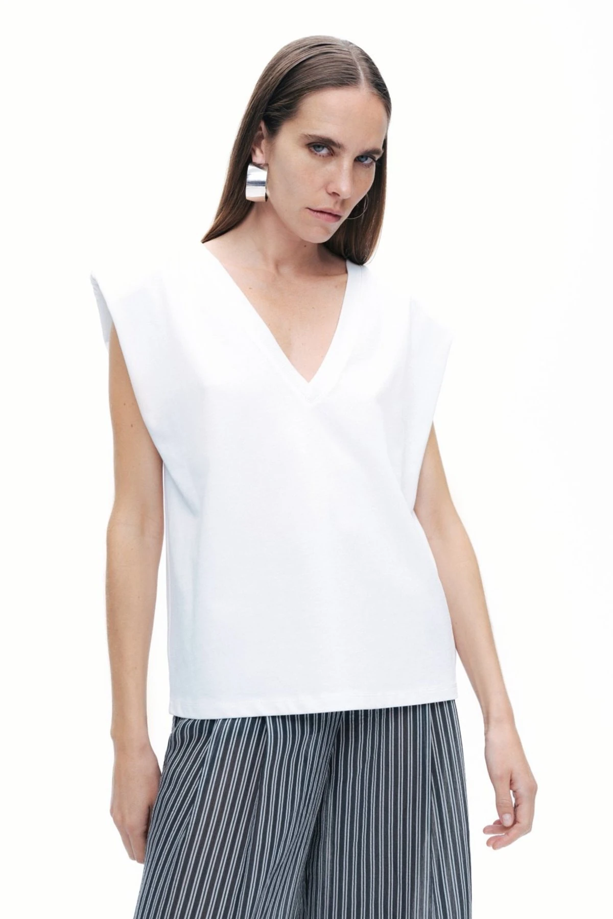 NOCTURNE N25YD70061 Vatkalı T-SHIRT